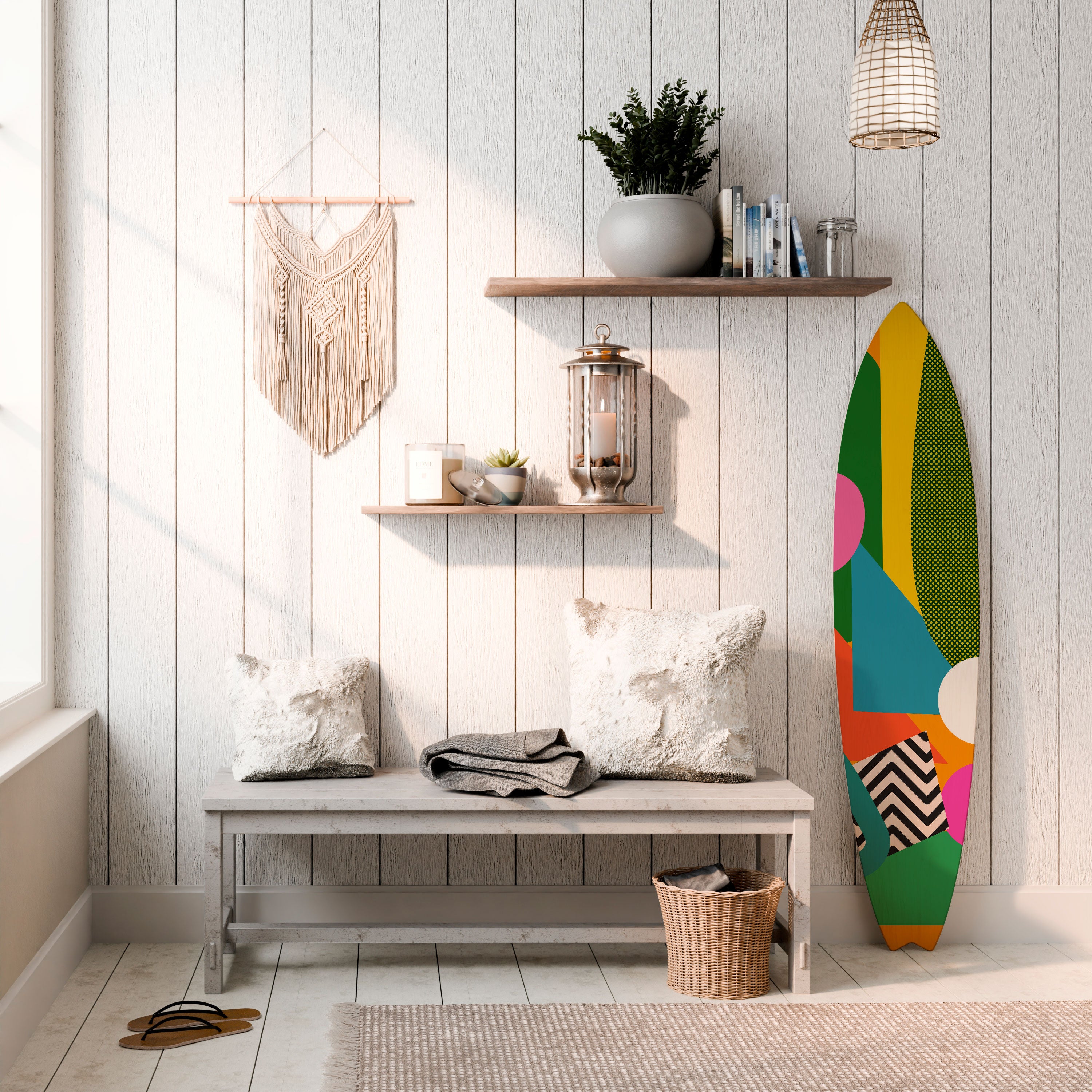 RADIANT HUES Dekoracyjna deska surfingowa