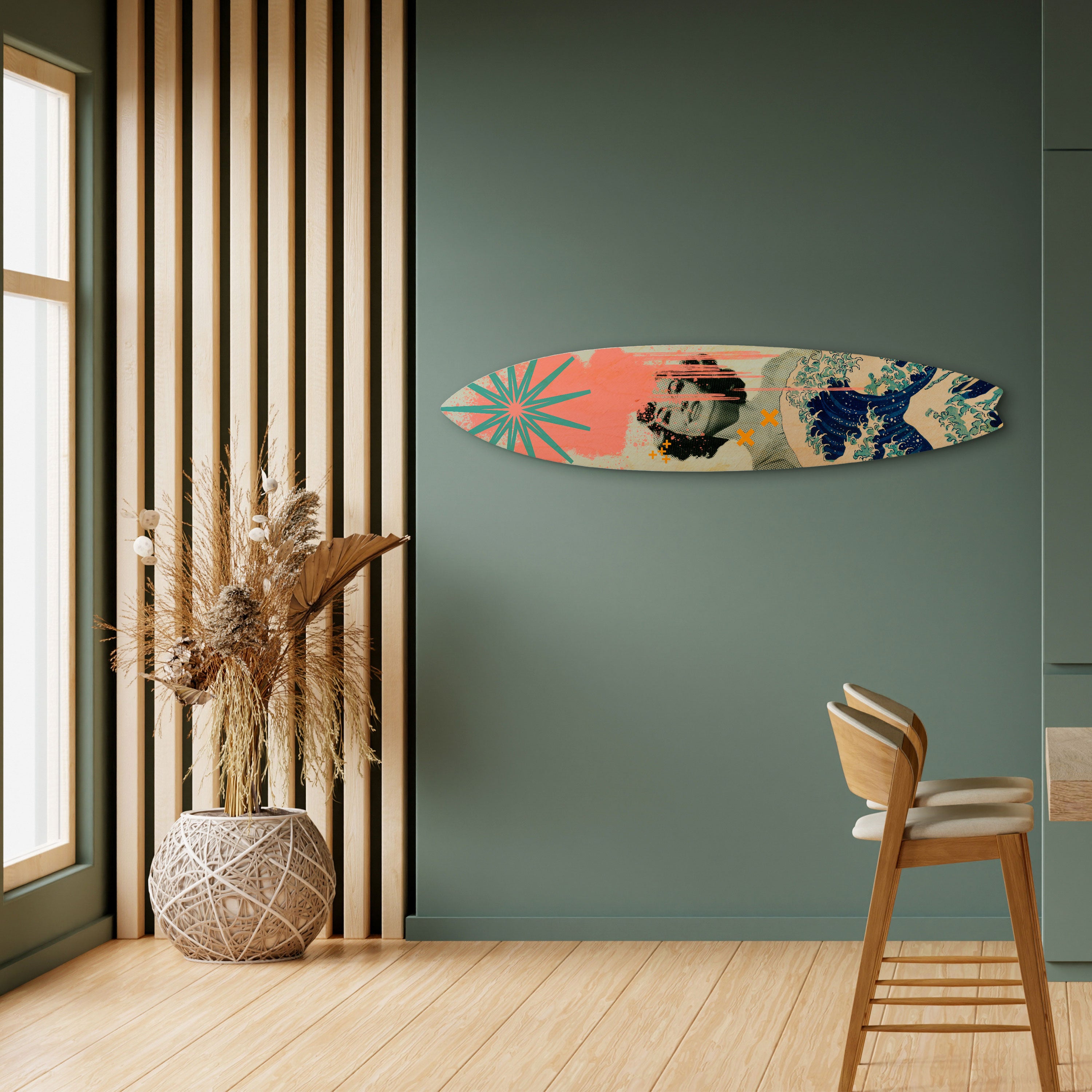 KANAGAWA BEAUTY Dekoracyjna deska surfingowa