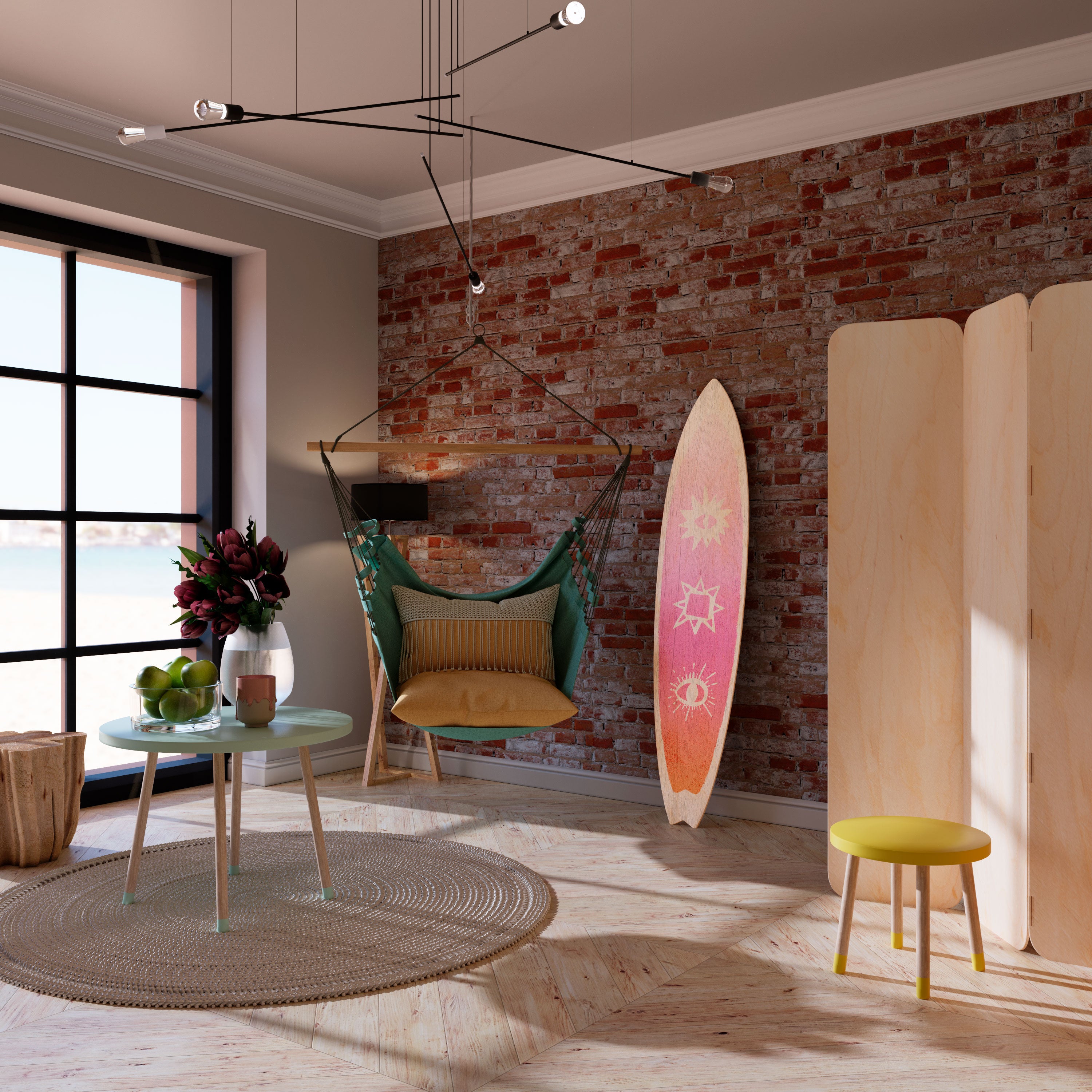 DAZZLING DESIGN Dekoracyjna deska surfingowa