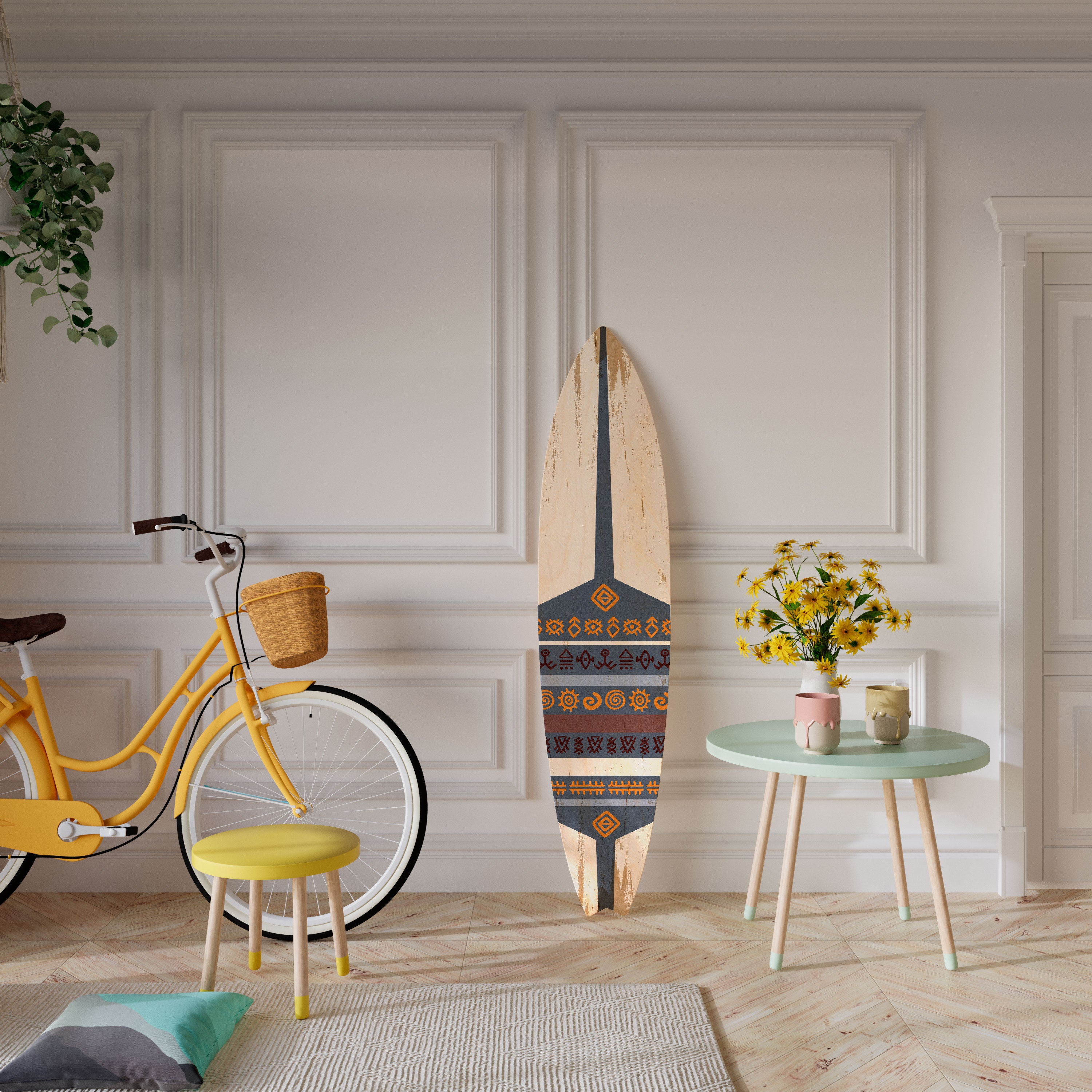AFRICAN VINTAGE Dekoracyjna deska surfingowa