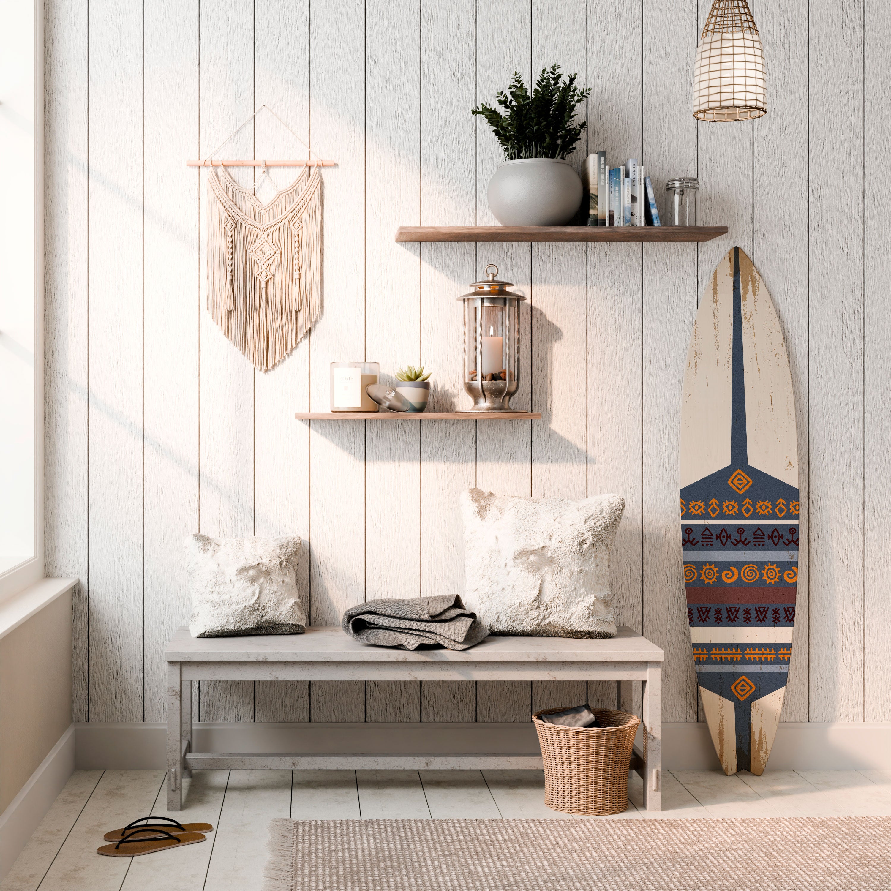 AFRICAN VINTAGE Dekoracyjna deska surfingowa