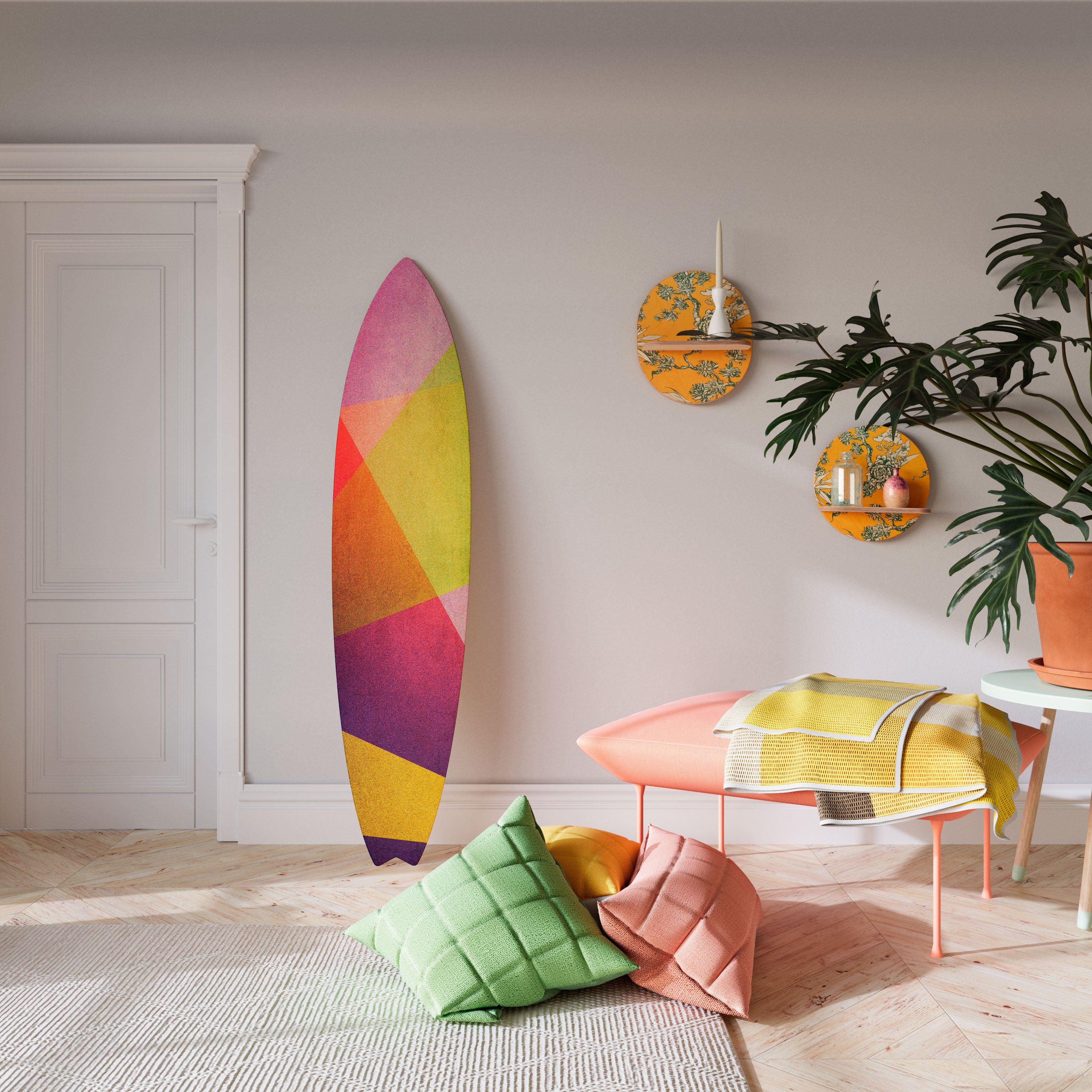 VIVID GEOMETRY Dekoracyjna deska surfingowa