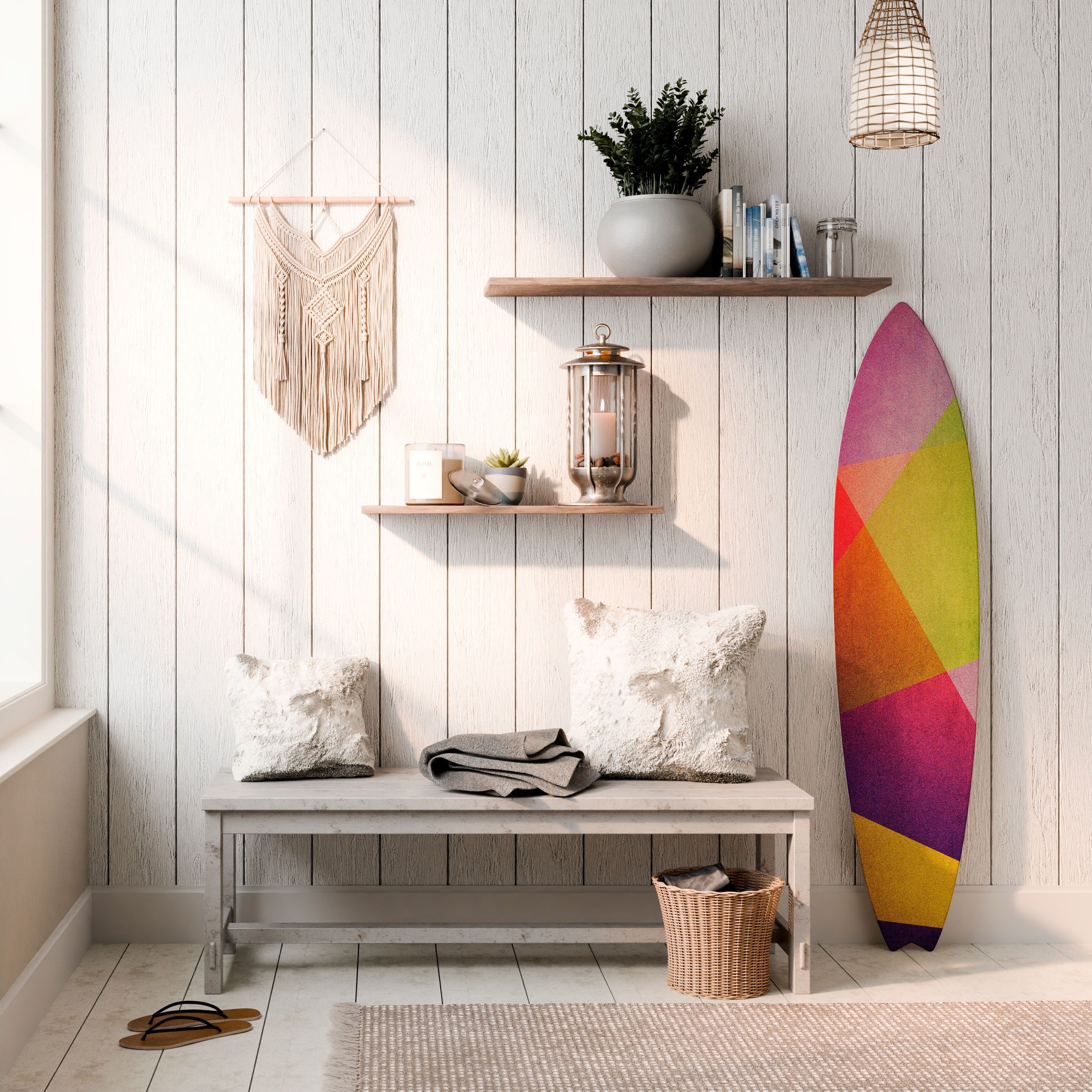 VIVID GEOMETRY Dekoracyjna deska surfingowa