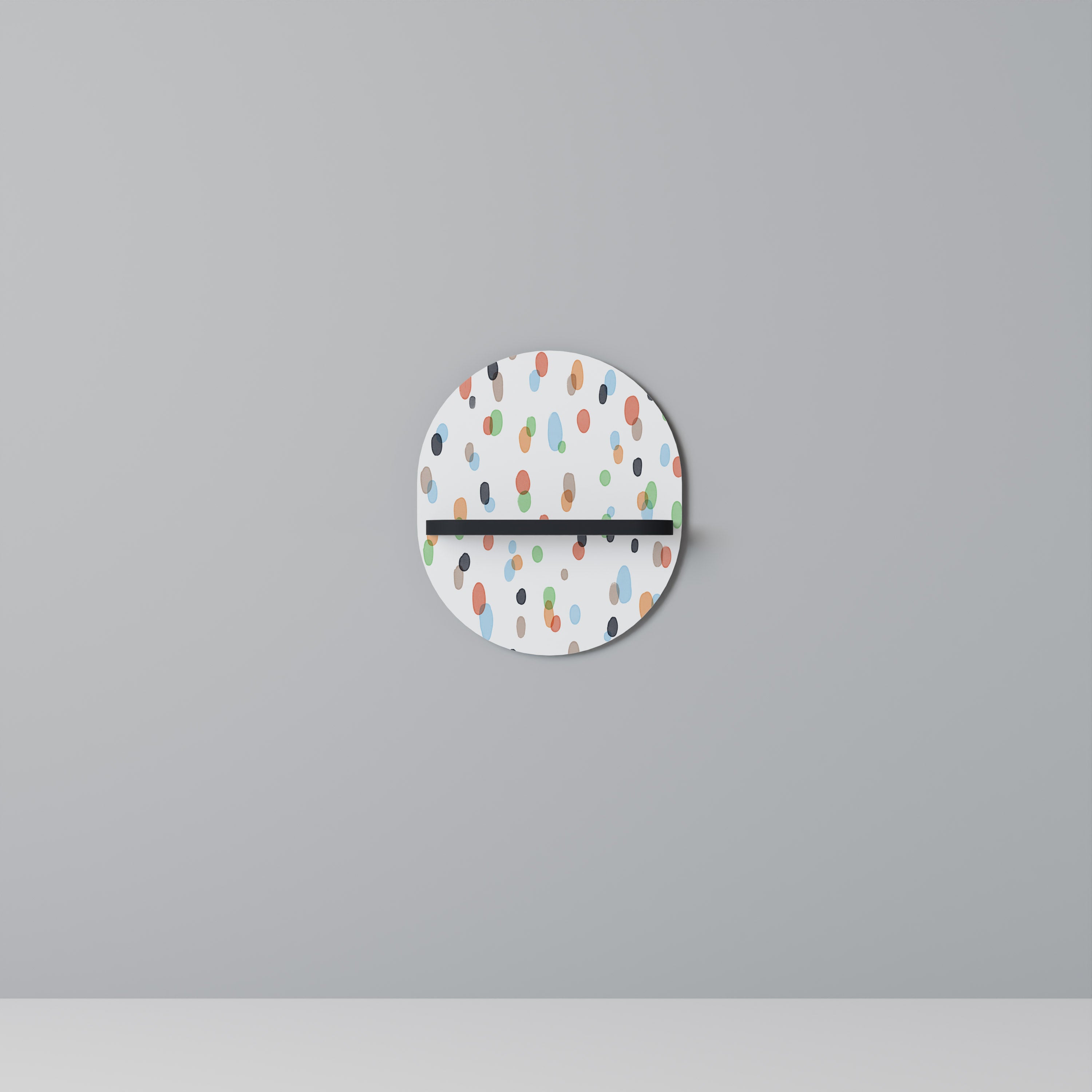 ENERGETIC SPOTS Półka owalna Czarna