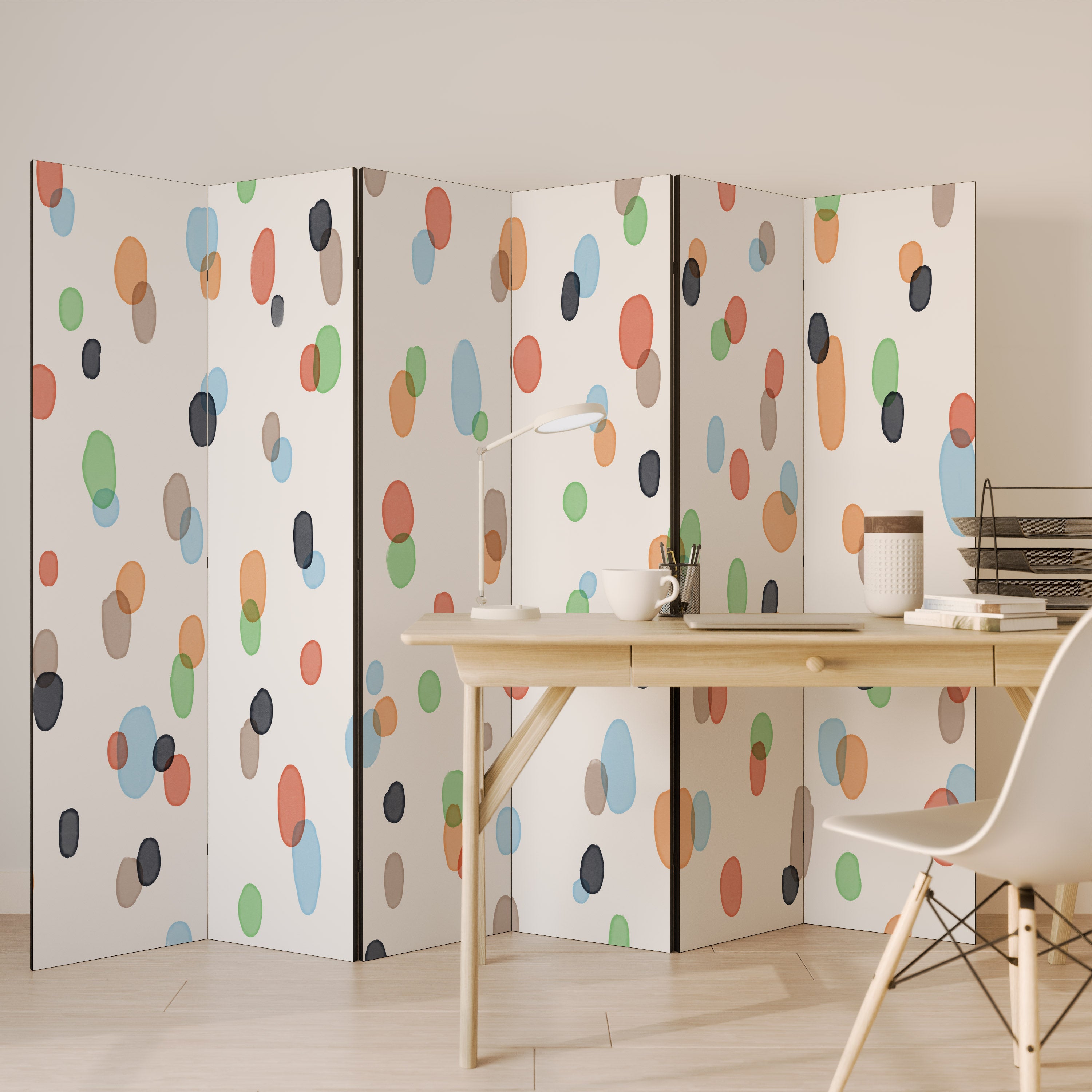 ENERGETIC SPOTS Dekoracyjny parawan 6-skrzydłowy