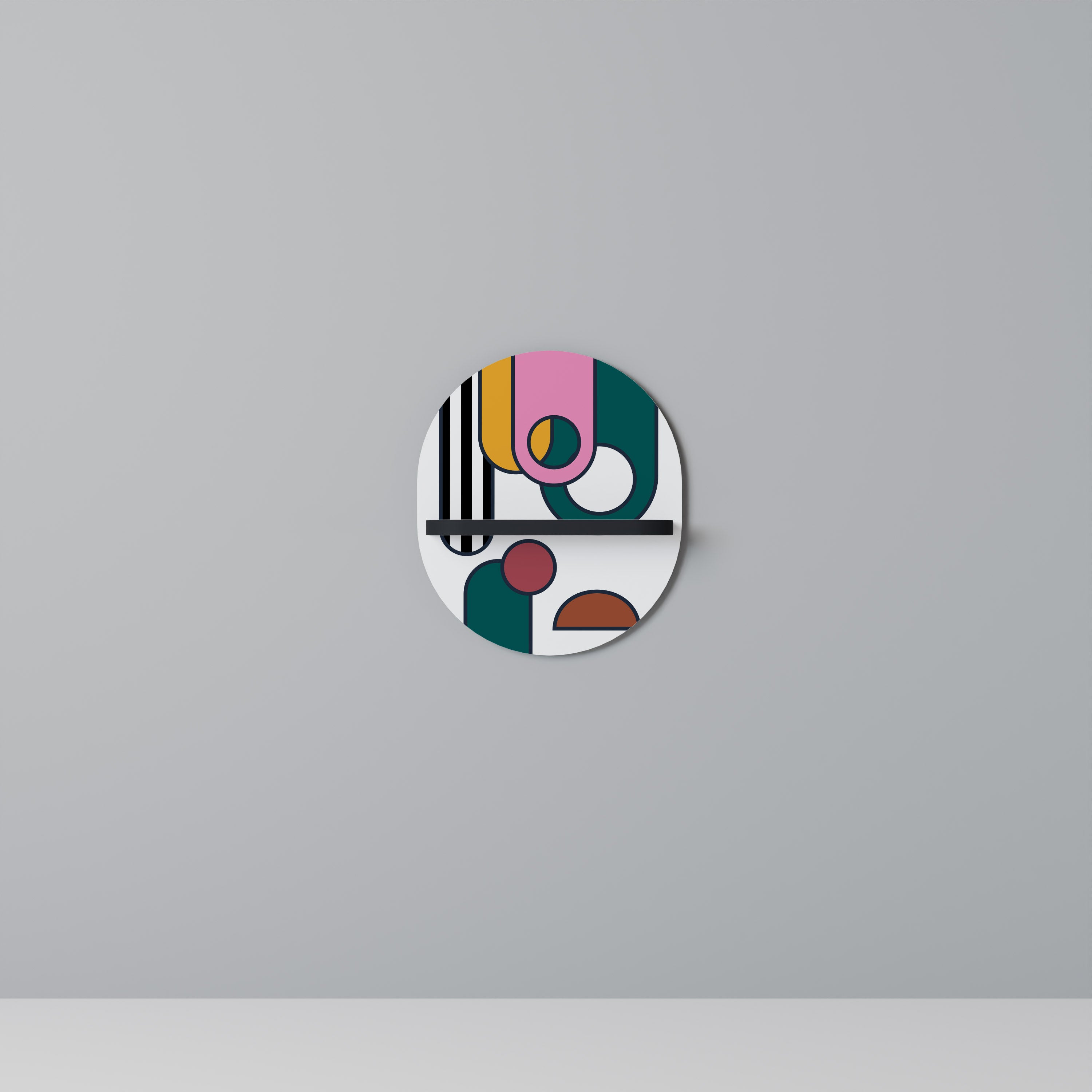 COOL STORY Półka owalna Czarna