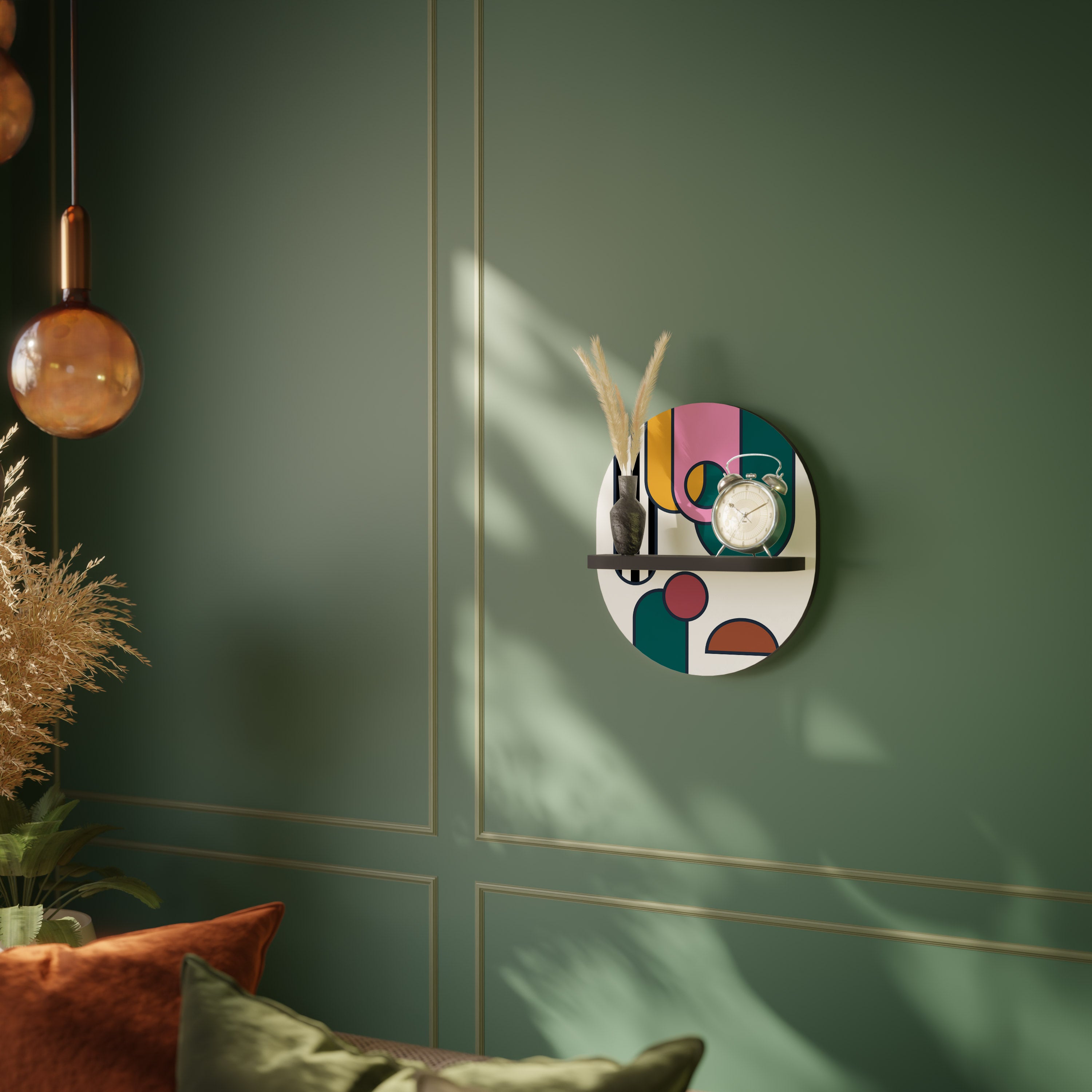 COOL STORY Półka owalna Czarna