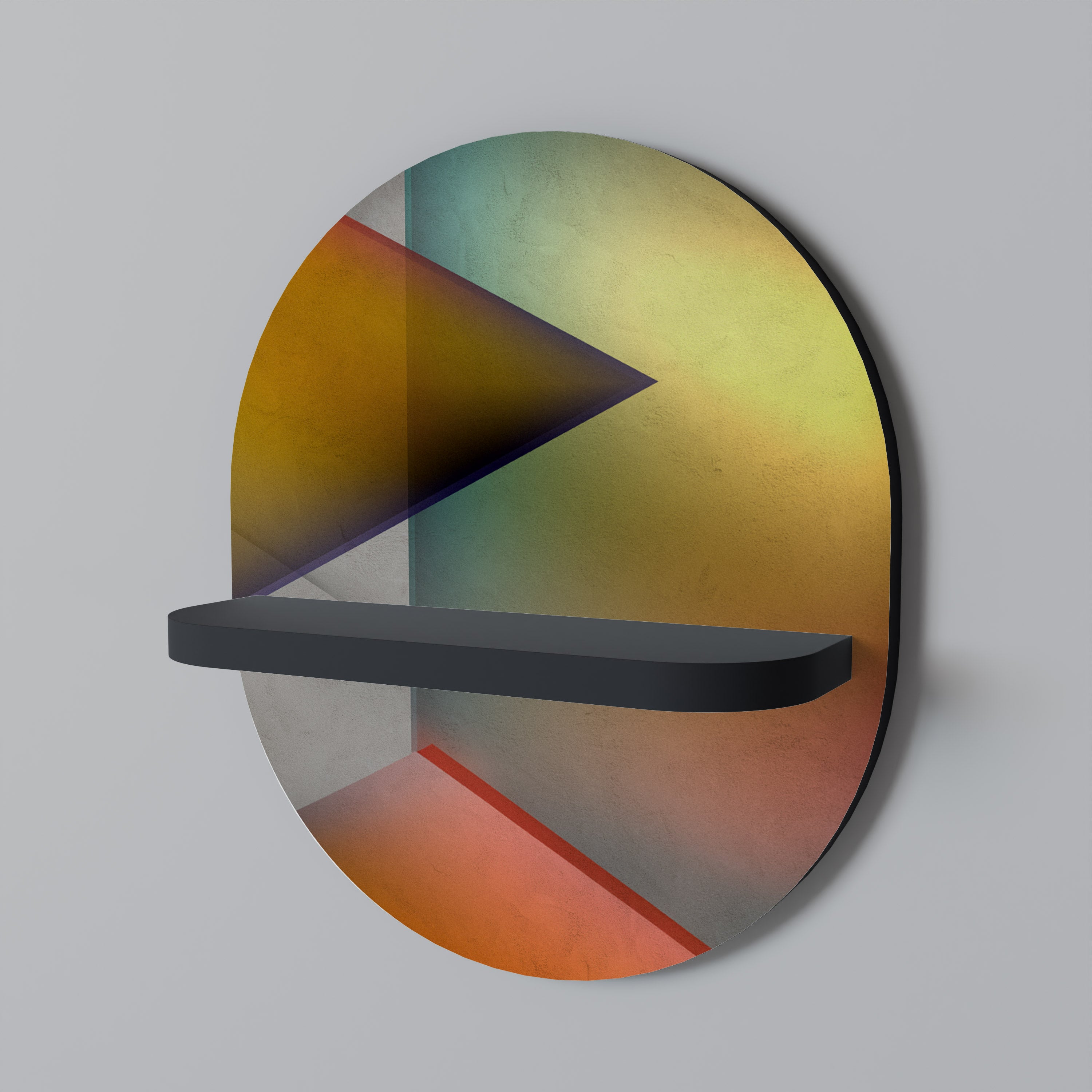 PIERCING SHARPNESS Półka owalna Czarna