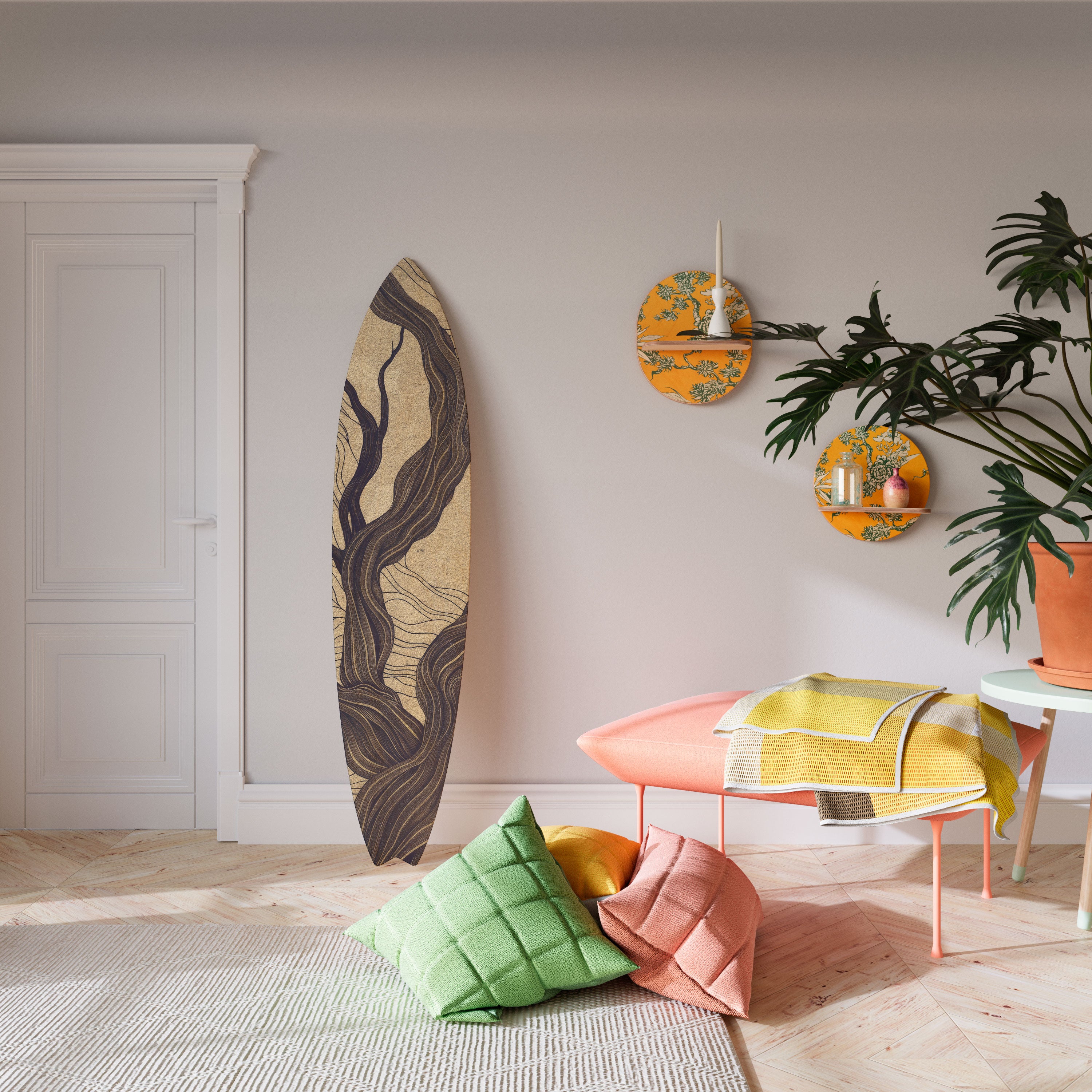 UNIFIED FRAGMENTS Dekoracyjna deska surfingowa