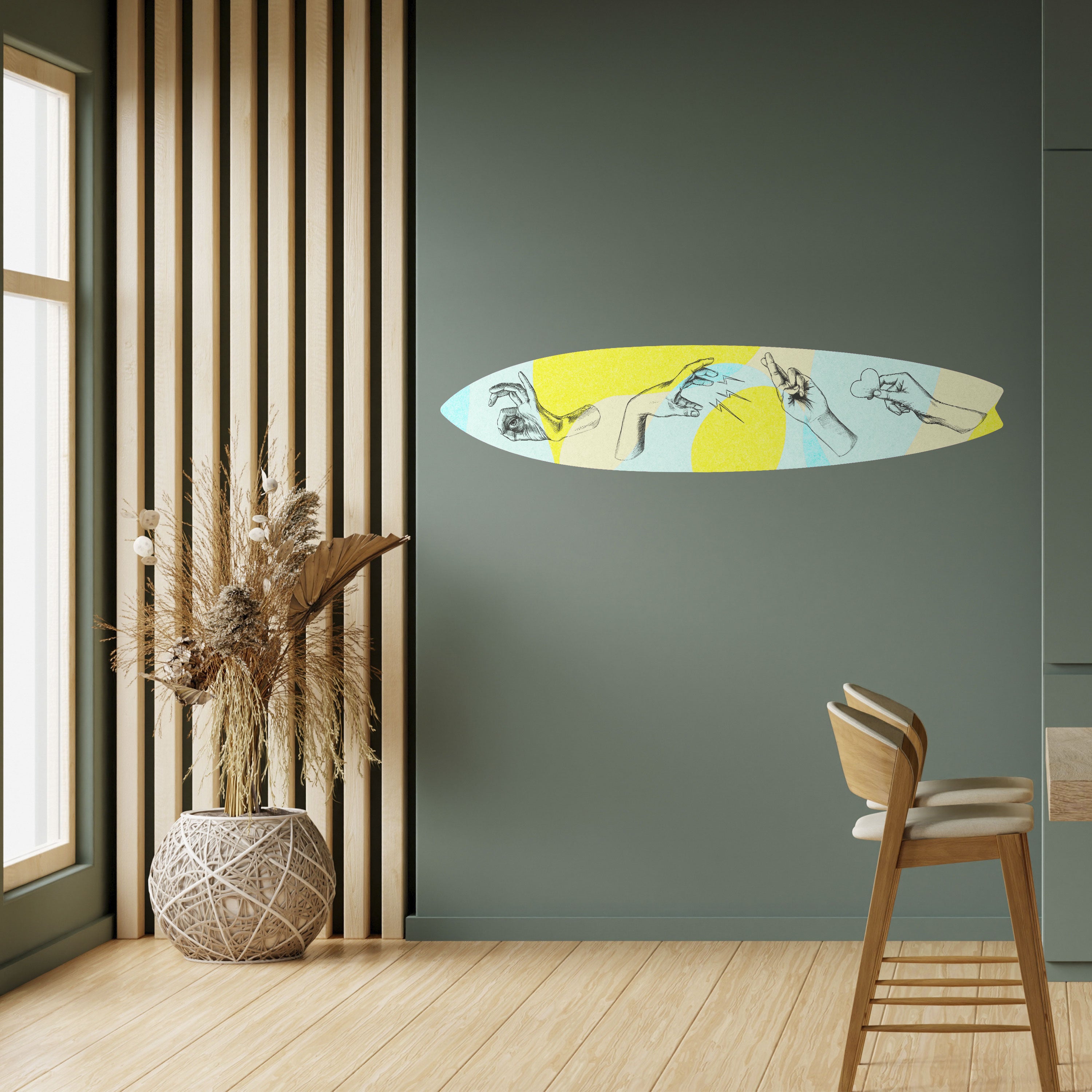 BODY LANGUAGE Naklejka - deska surfingowa