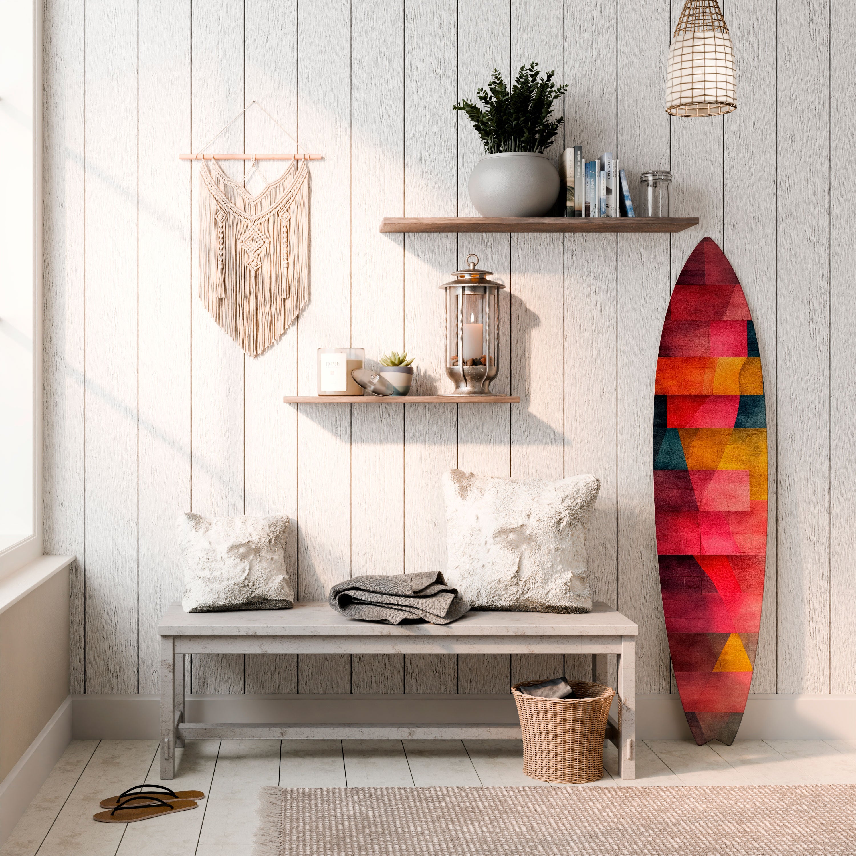 COLORFUL SOUNDS Dekoracyjna deska surfingowa