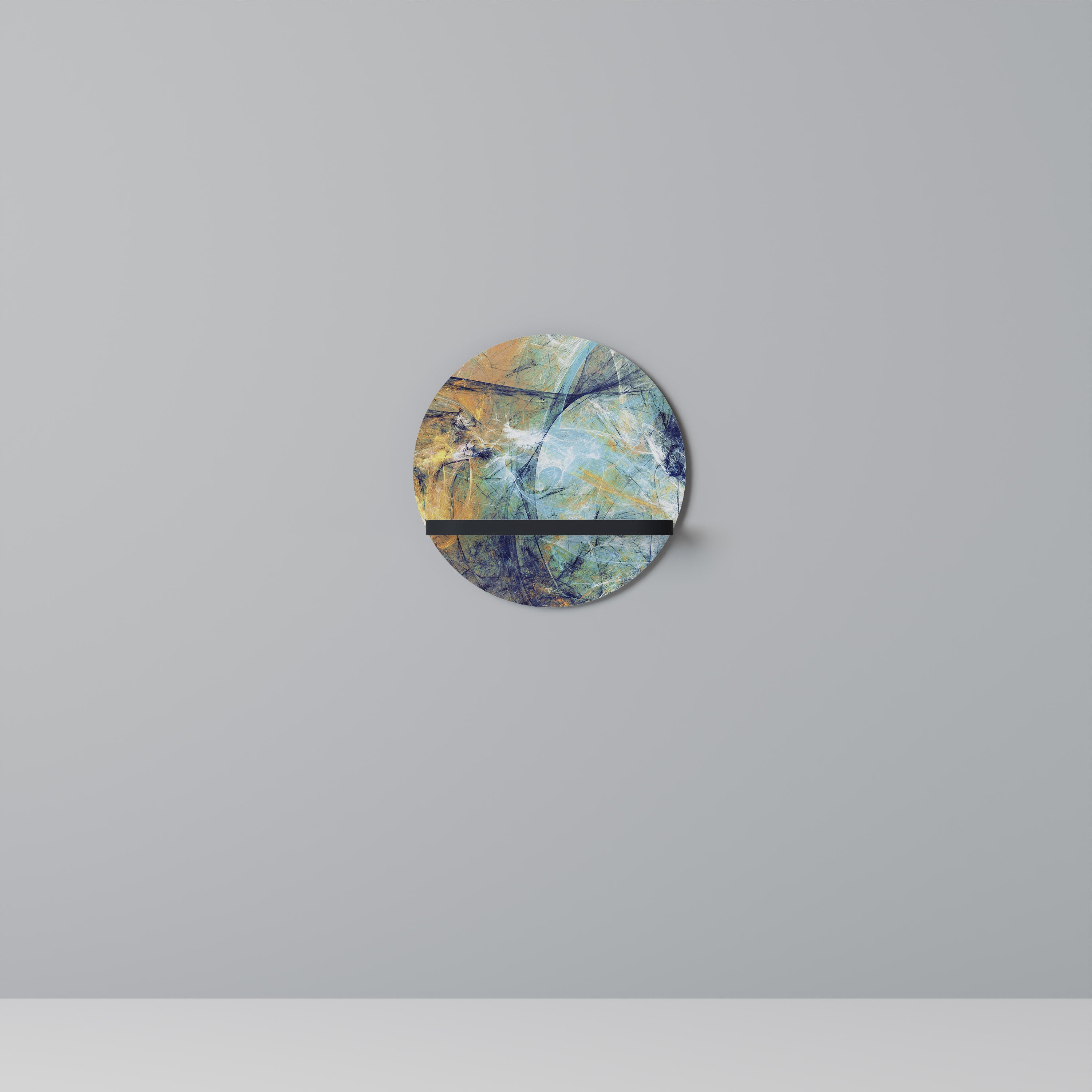 ABSTRACT THOUGHTS Półka okrągła Czarna