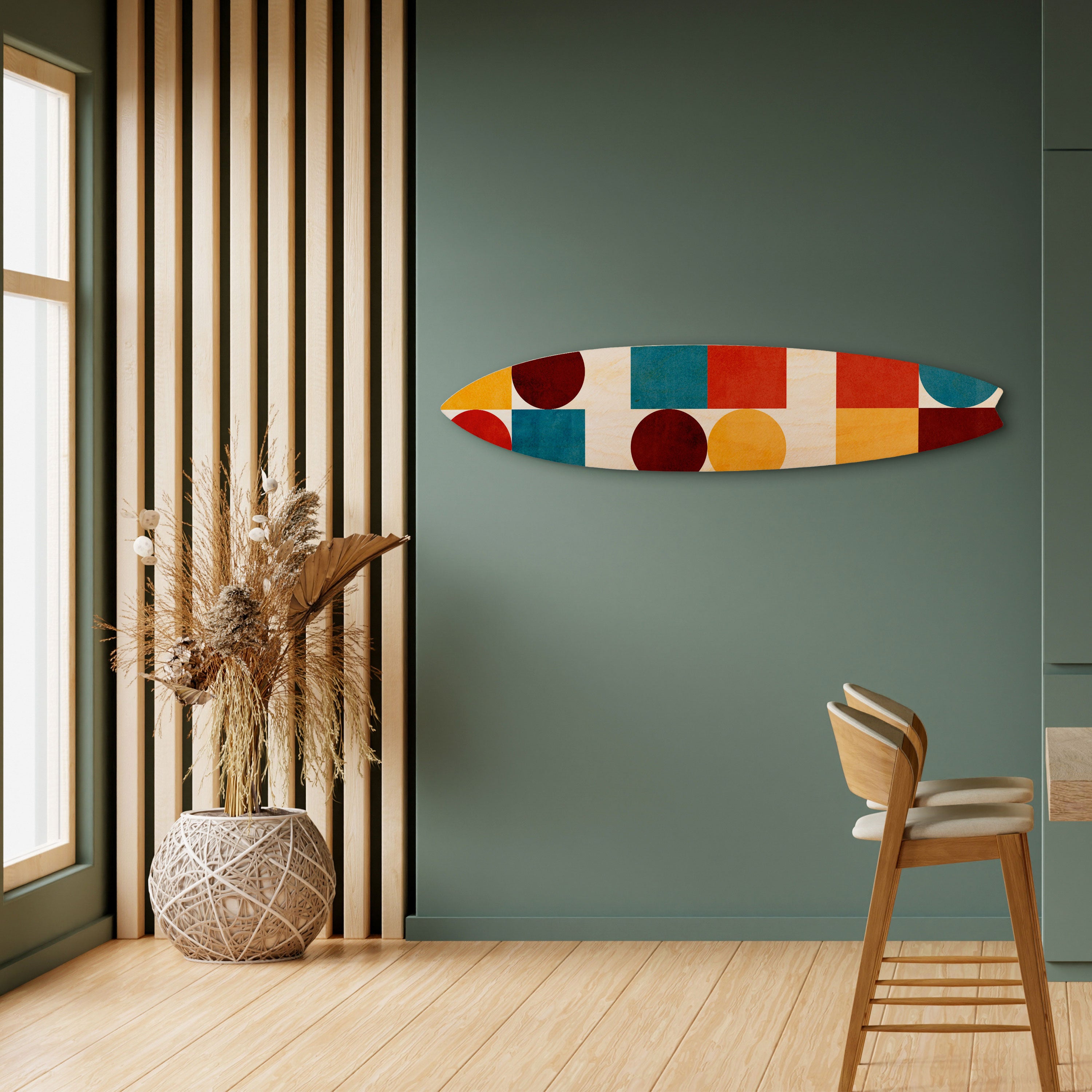 GEOMETRIC PUZZLE Dekoracyjna deska surfingowa