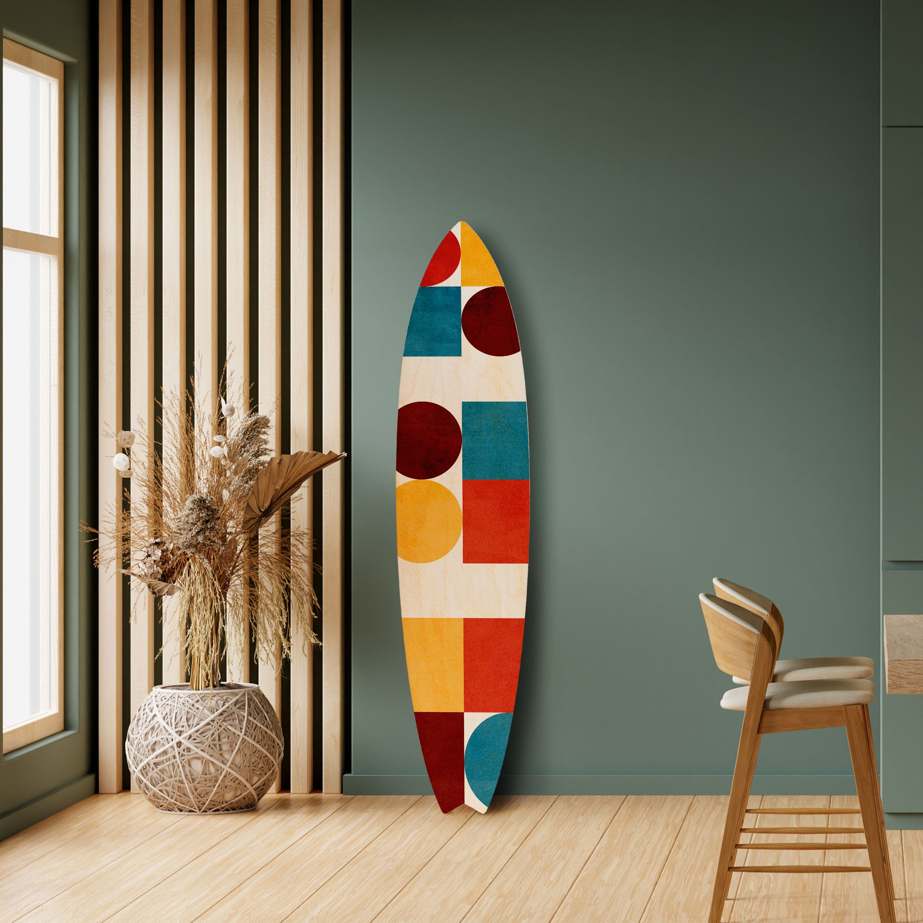 GEOMETRIC PUZZLE Dekoracyjna deska surfingowa