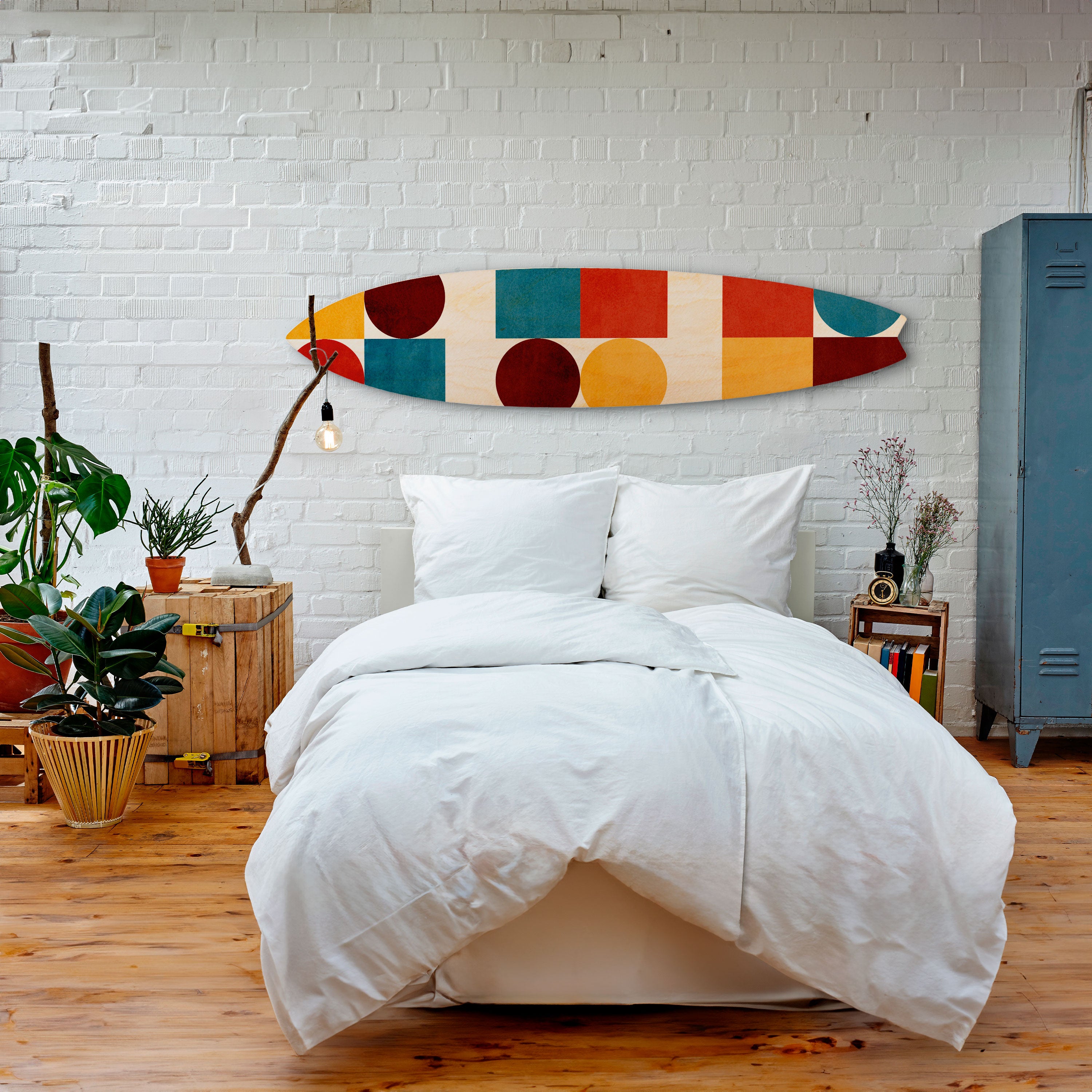 GEOMETRIC PUZZLE Dekoracyjna deska surfingowa