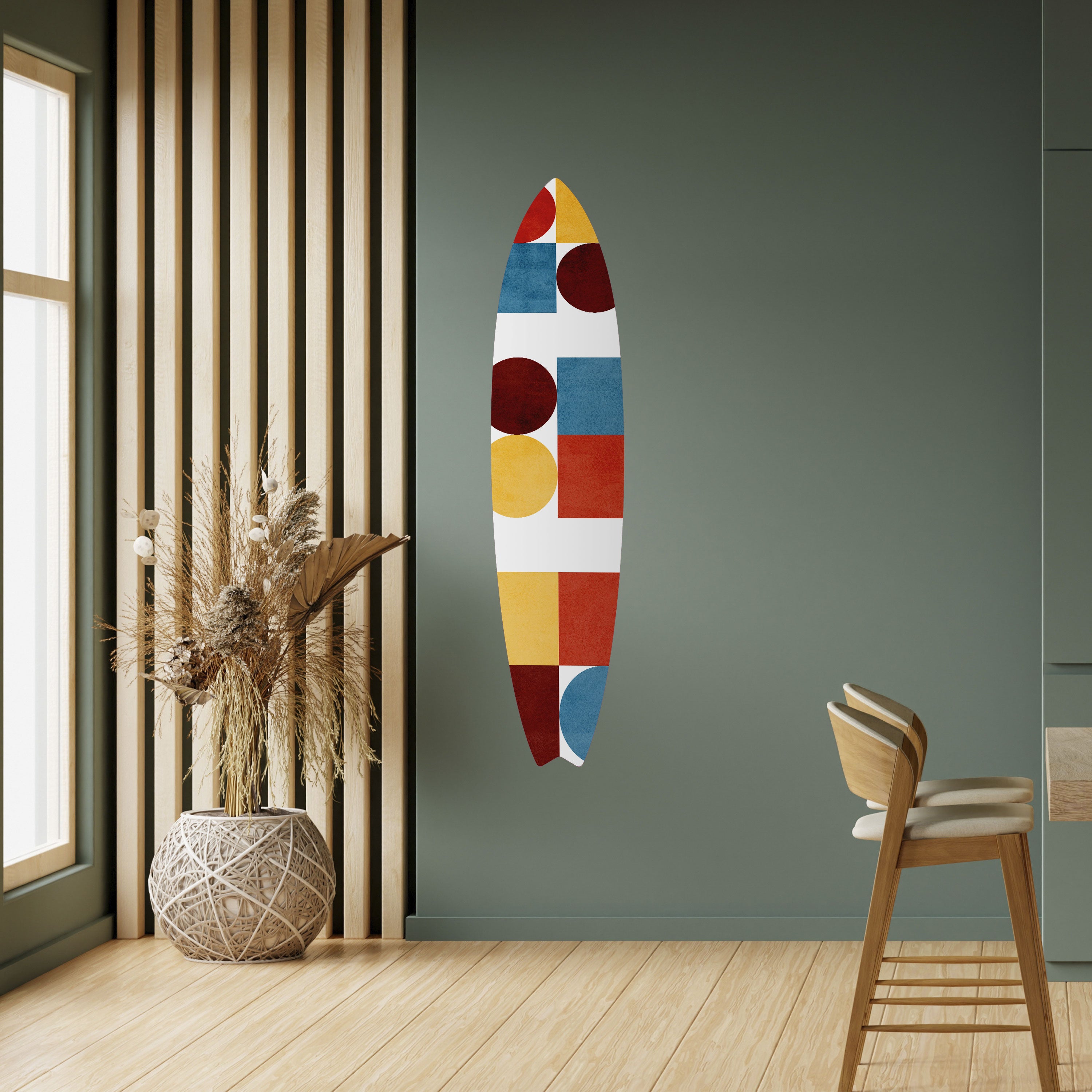 GEOMETRIC PUZZLE Naklejka - deska surfingowa