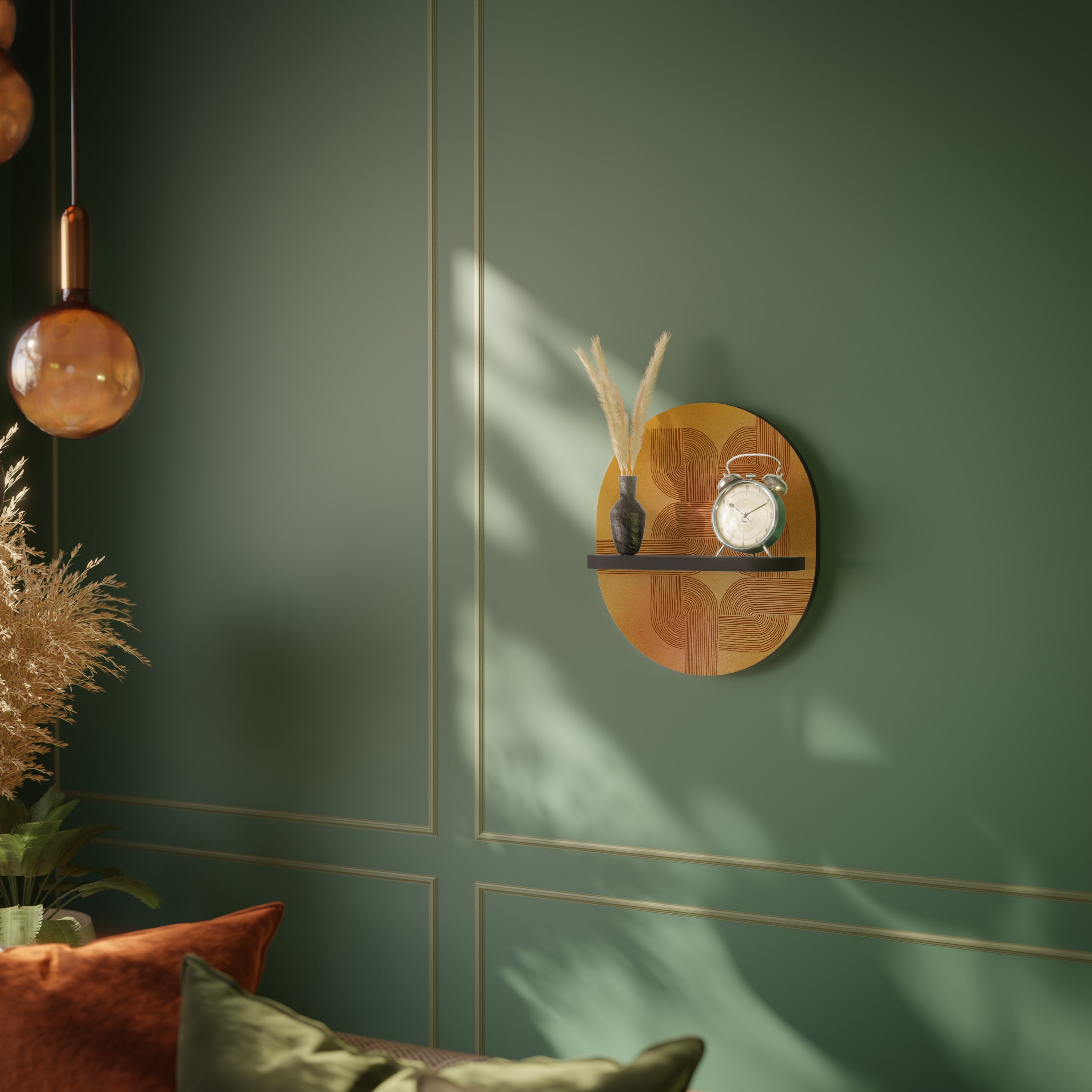 STRENGTHENING RELATION Półka owalna Czarna