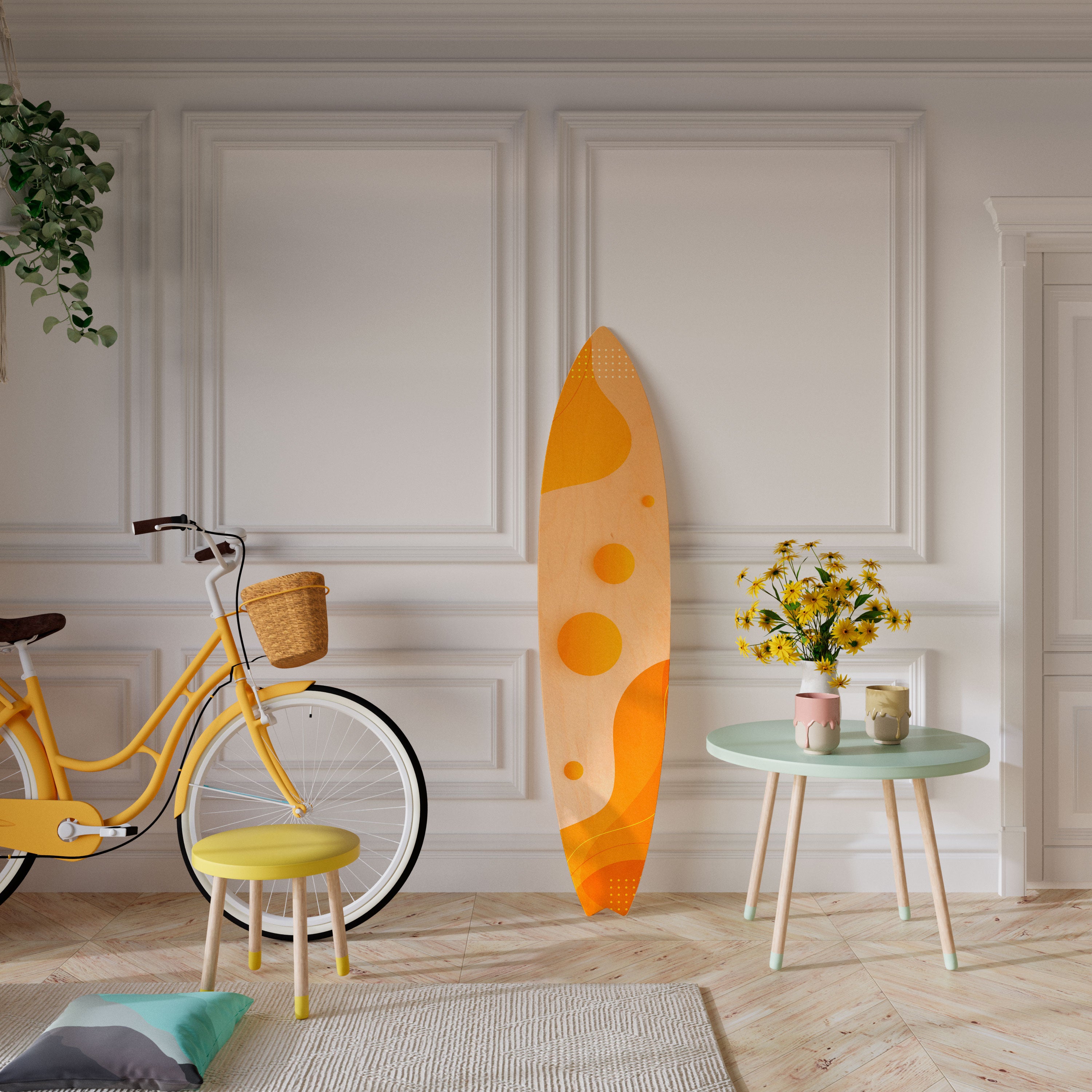 ORANGE ARRANGEMENT Dekoracyjna deska surfingowa