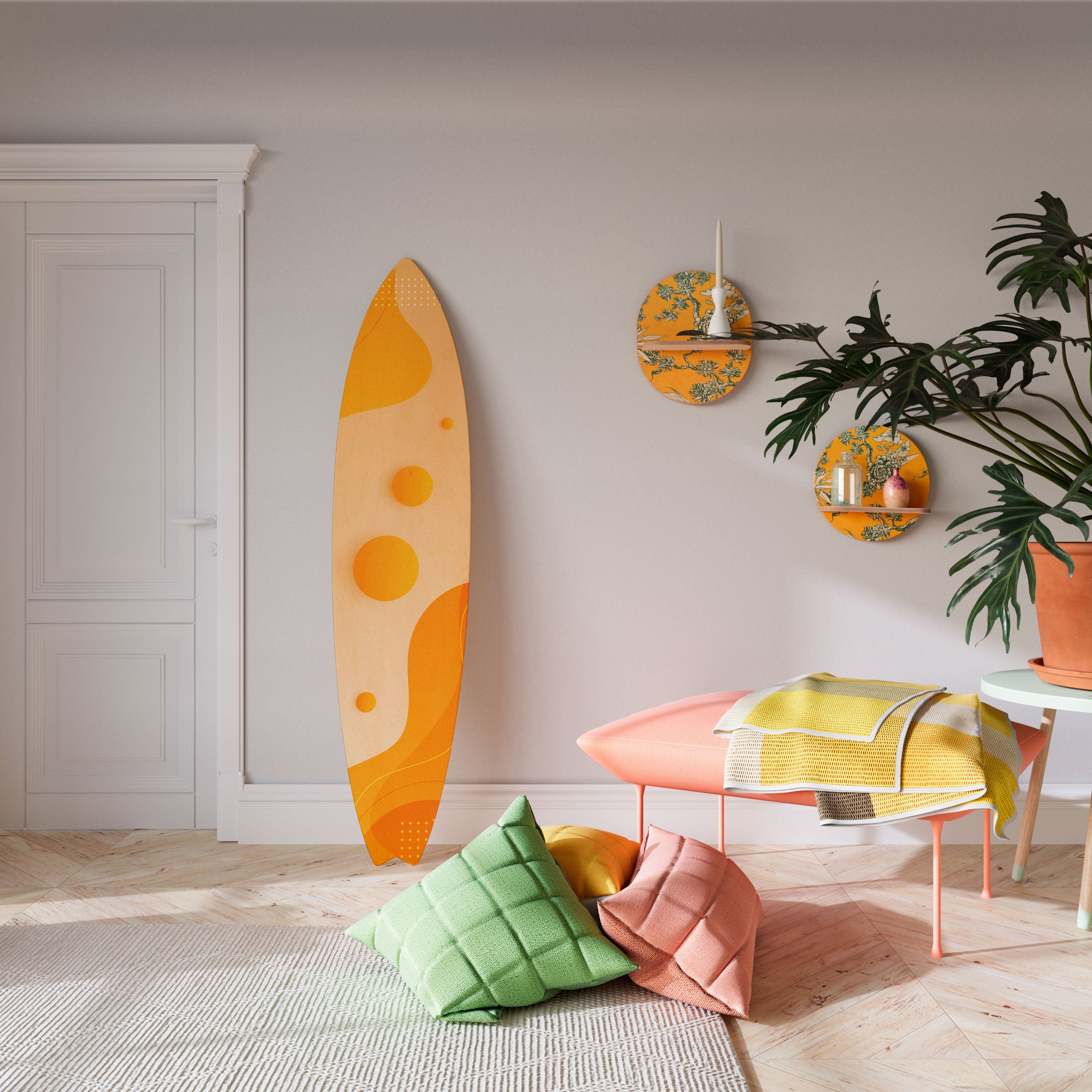 ORANGE ARRANGEMENT Dekoracyjna deska surfingowa
