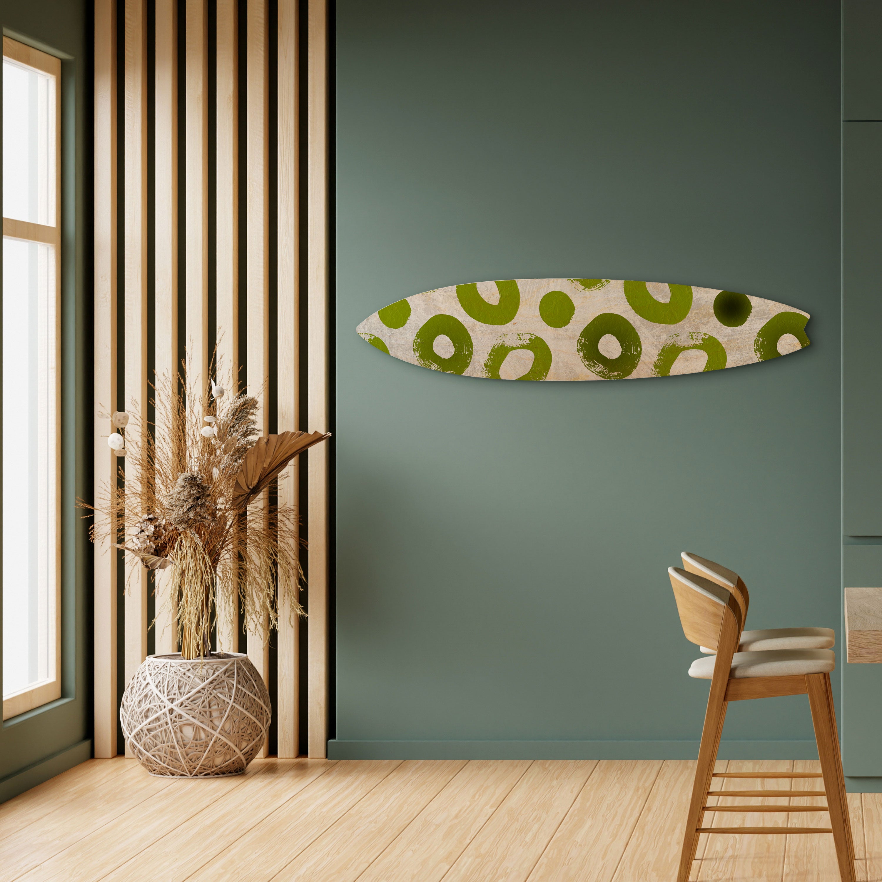 GREEN RHAPSODY Dekoracyjna deska surfingowa
