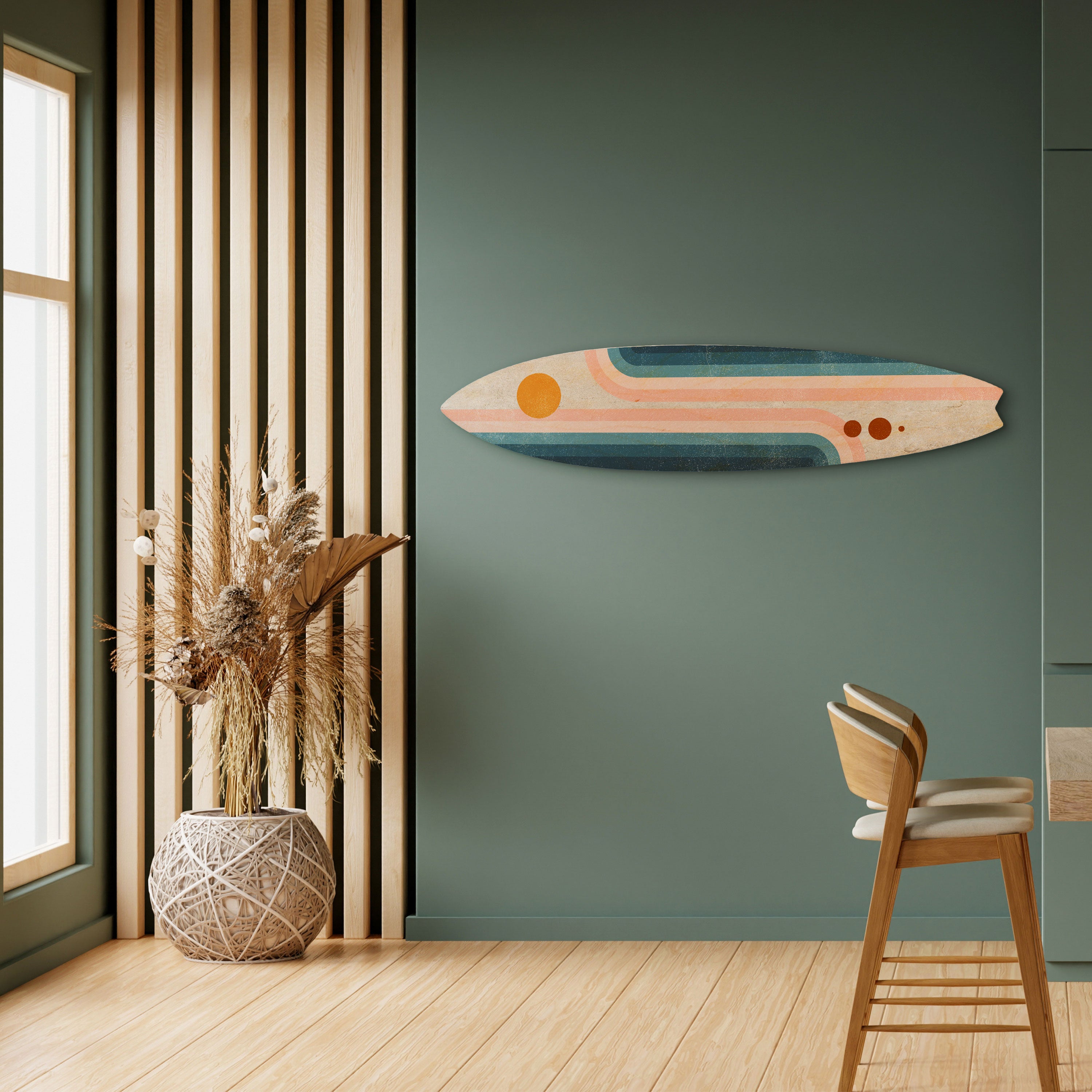 TWO HALVES Dekoracyjna deska surfingowa