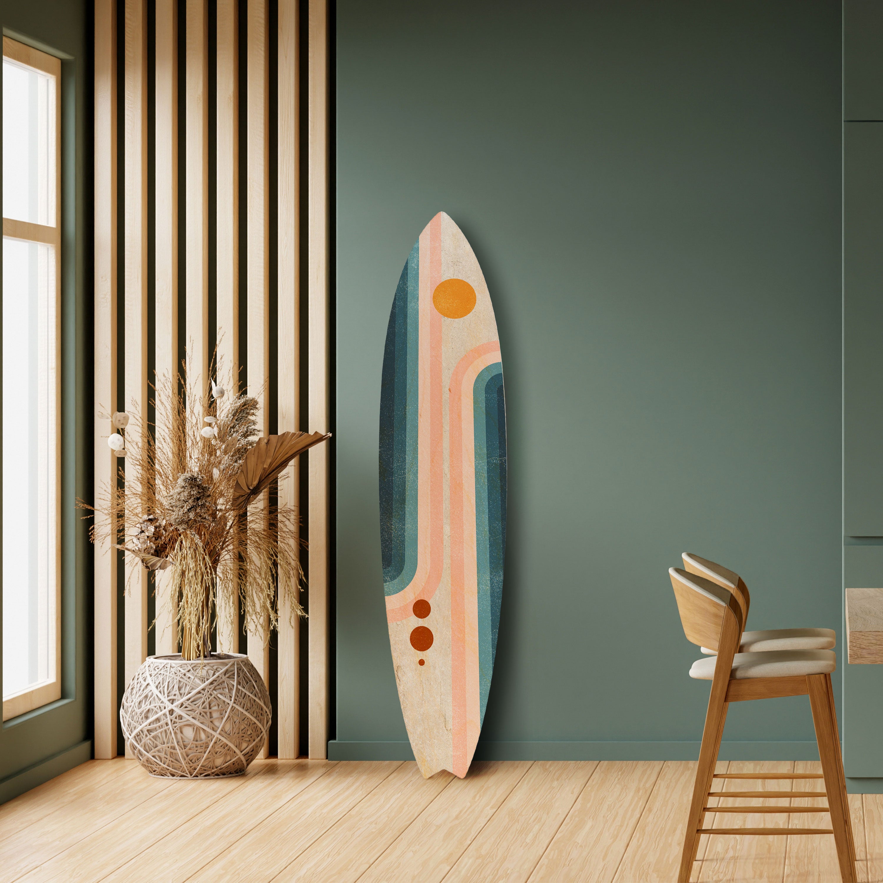 TWO HALVES Dekoracyjna deska surfingowa