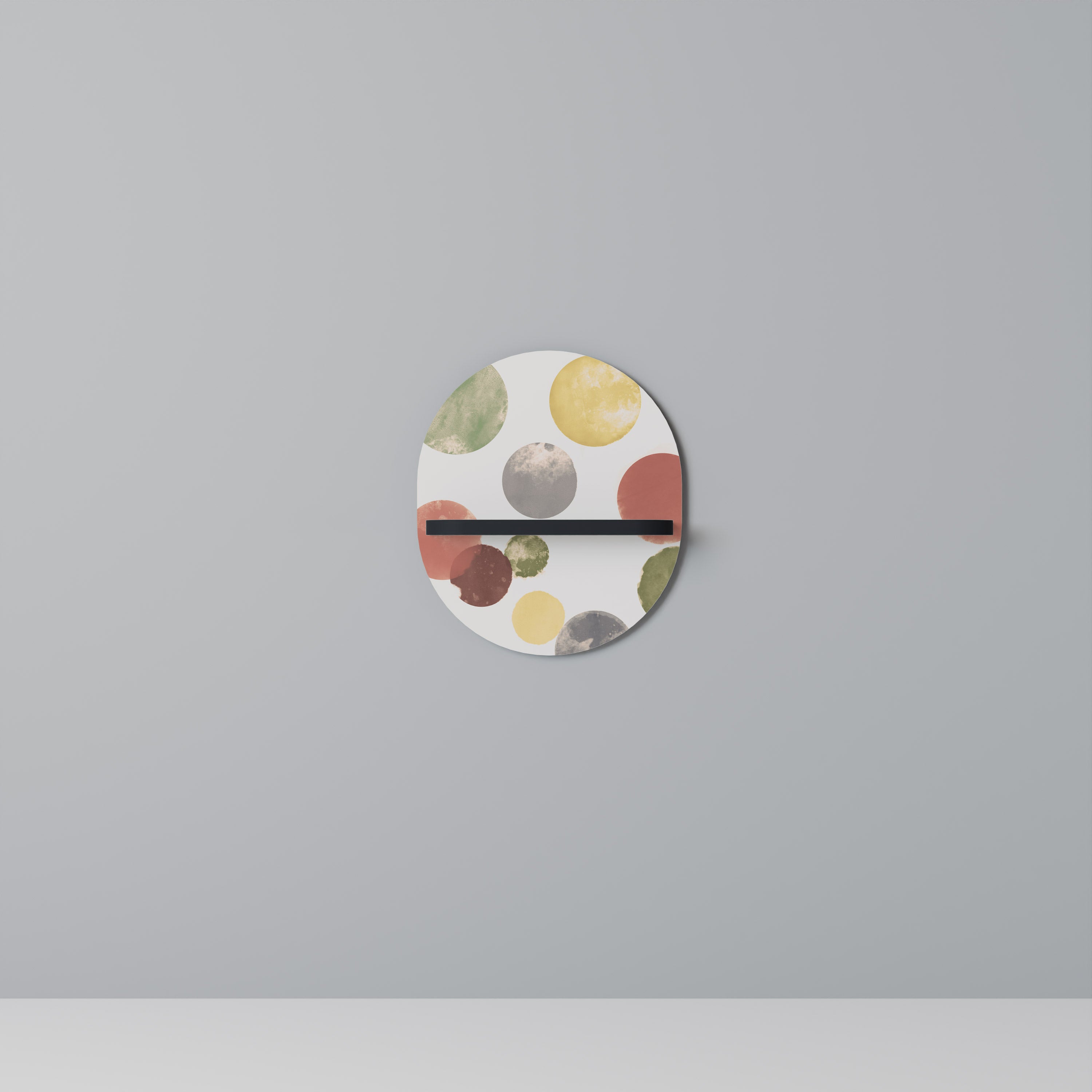 FLEETING HAPPINESS Półka owalna Czarna