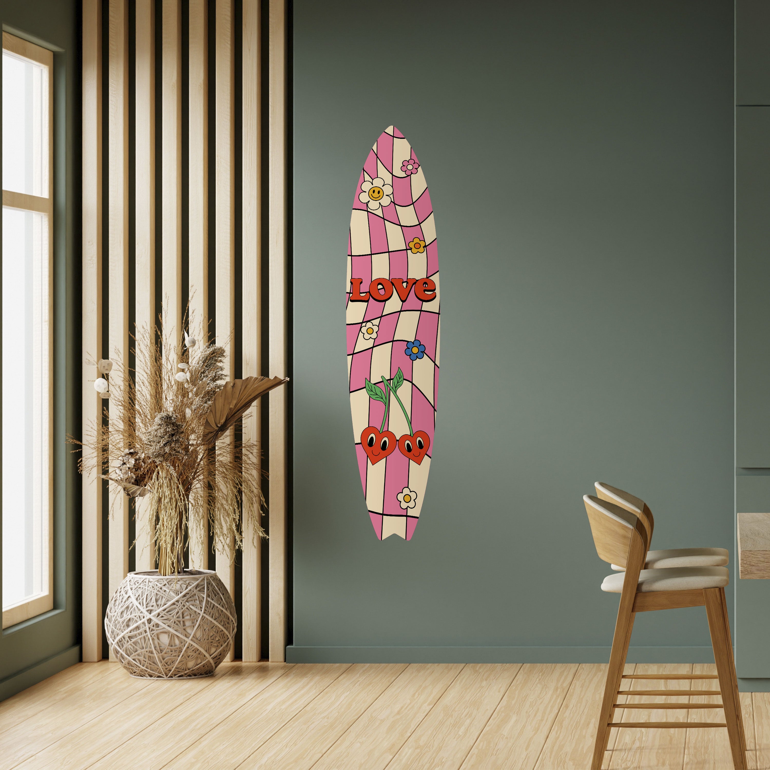 ROCKING LOVE Naklejka - deska surfingowa