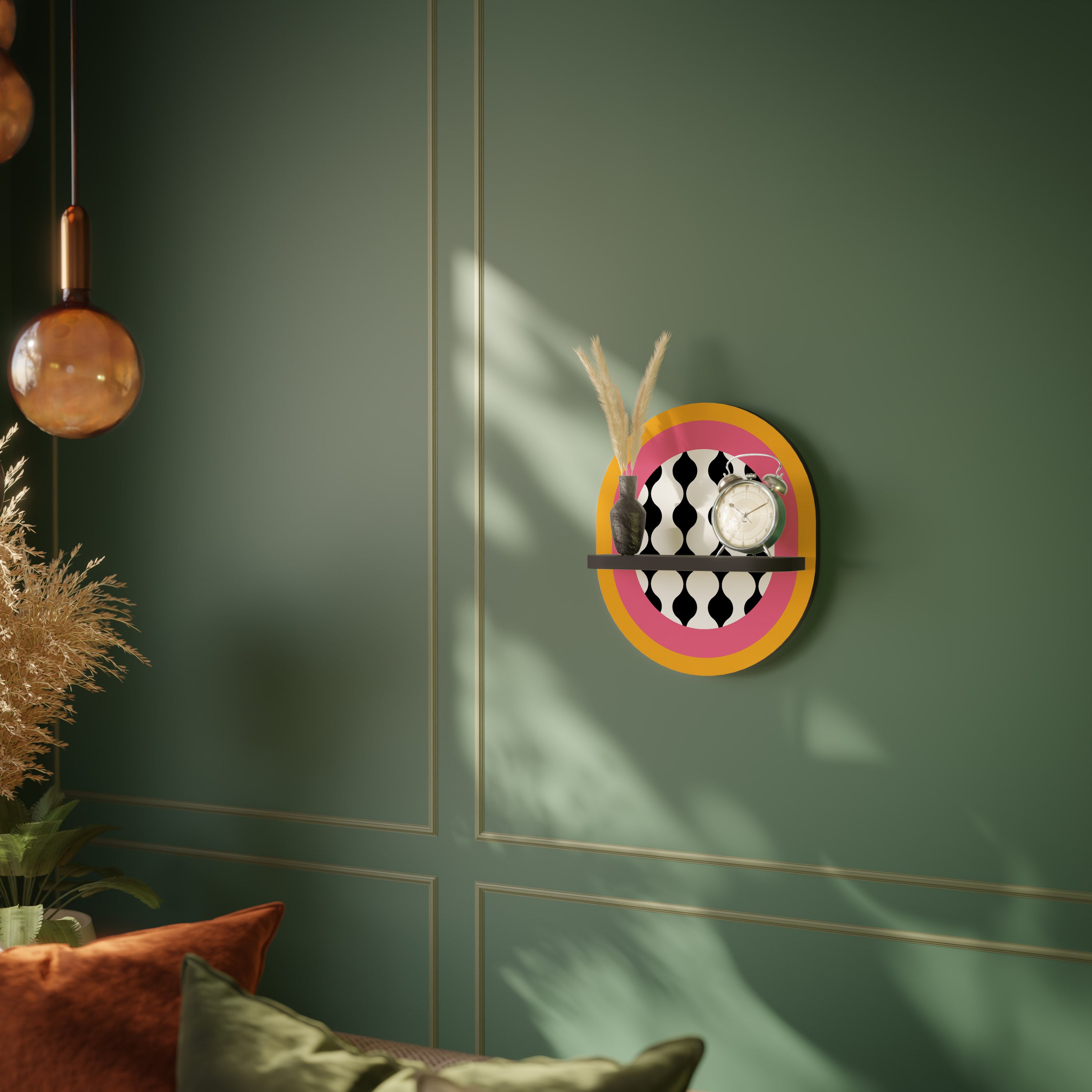 TEARS IN HEAVEN Półka owalna Czarna