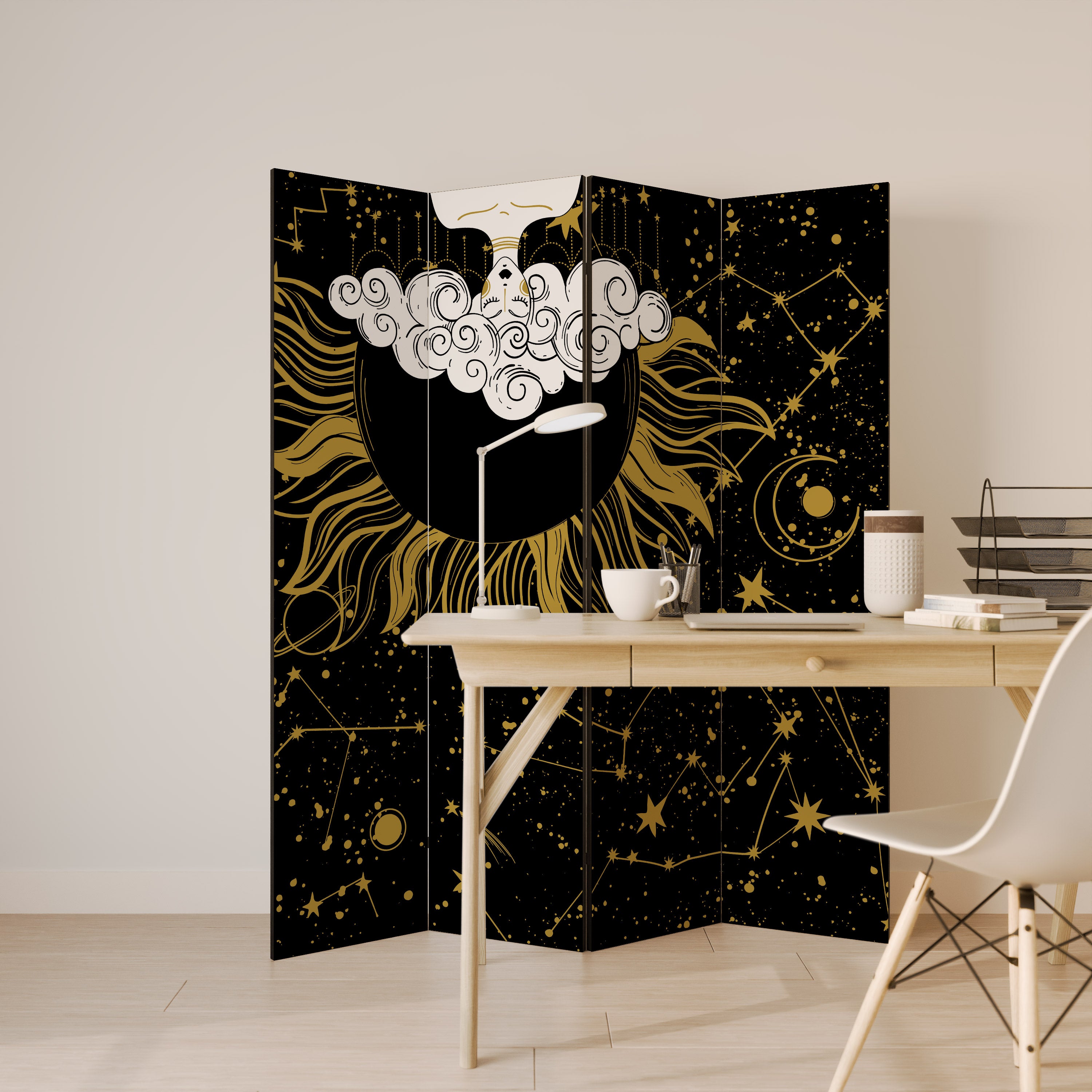 STELLAR CONSTELLATIONS Dekoracyjny parawan 4-skrzydłowy