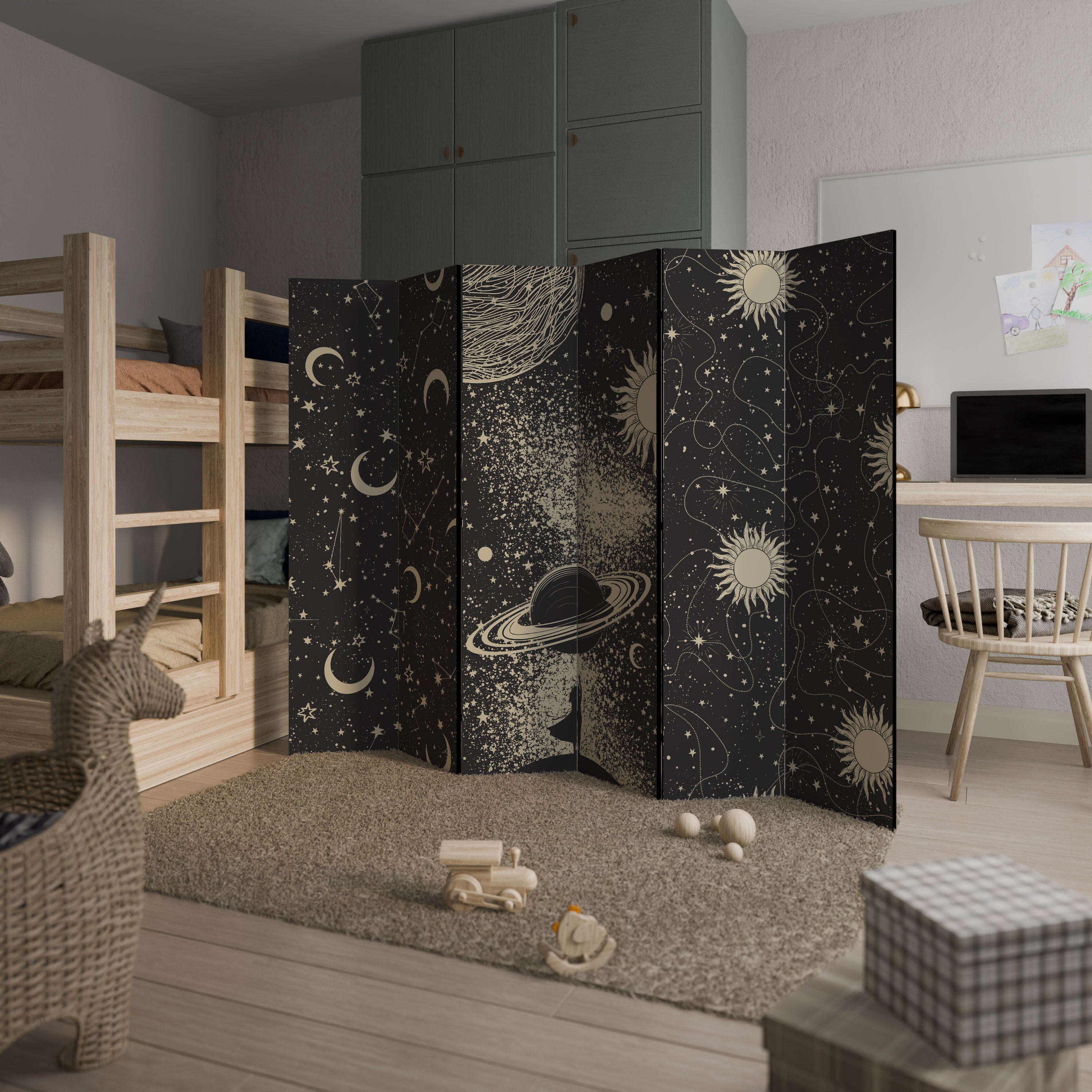 BRILLIANT UNIVERSE Dekoracyjny parawan 6-skrzydłowy
