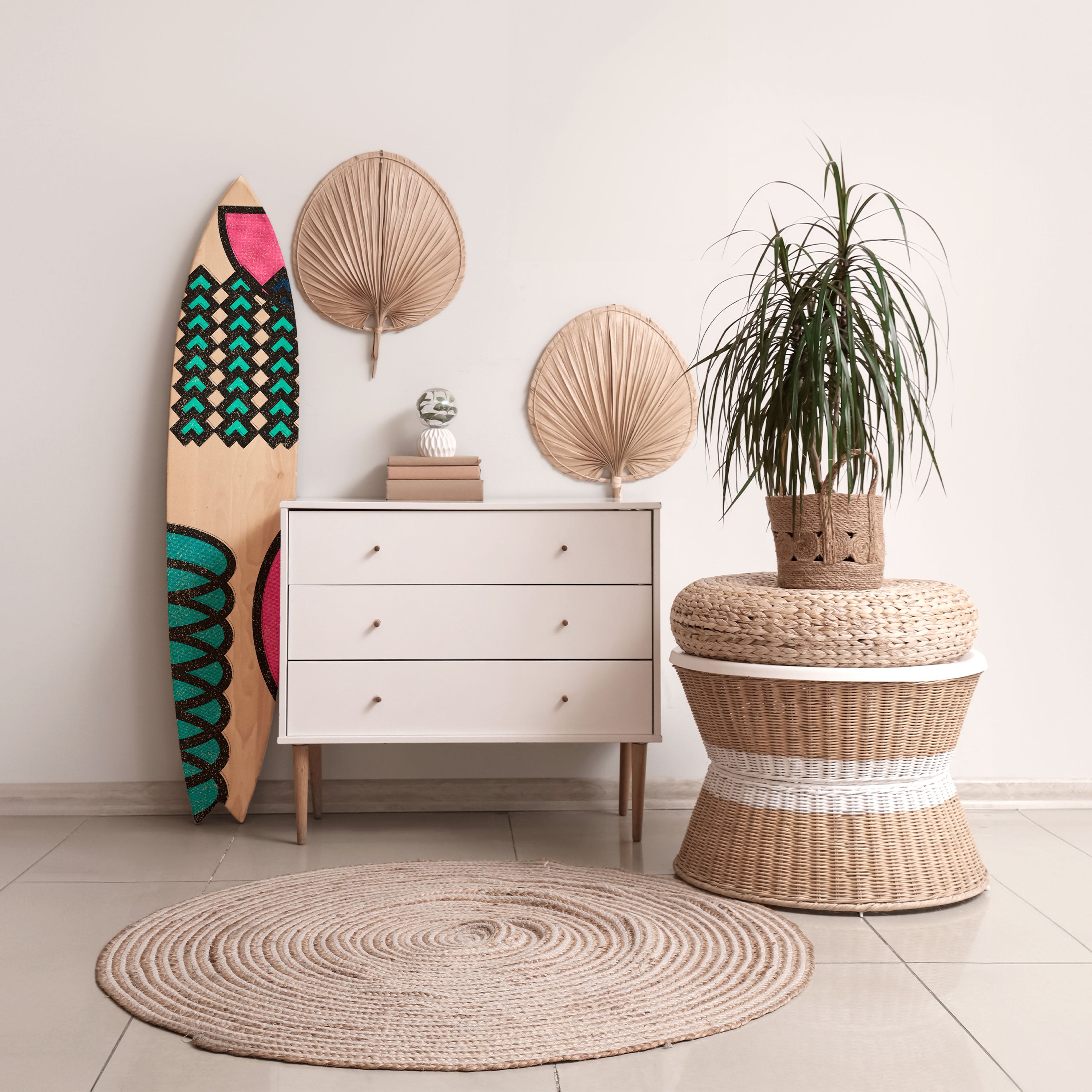 GEOMETRIC RHAPSODY Dekoracyjna deska surfingowa