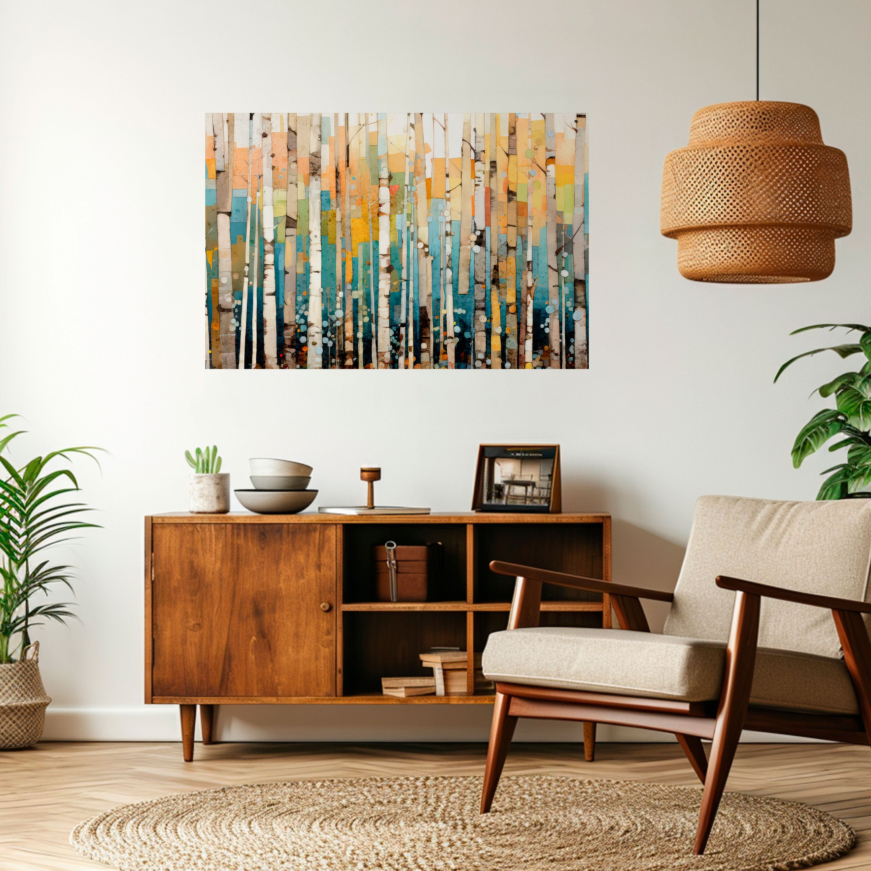 BIRCH KALEIDOSCOPE Naklejka/Plakat poziomy
