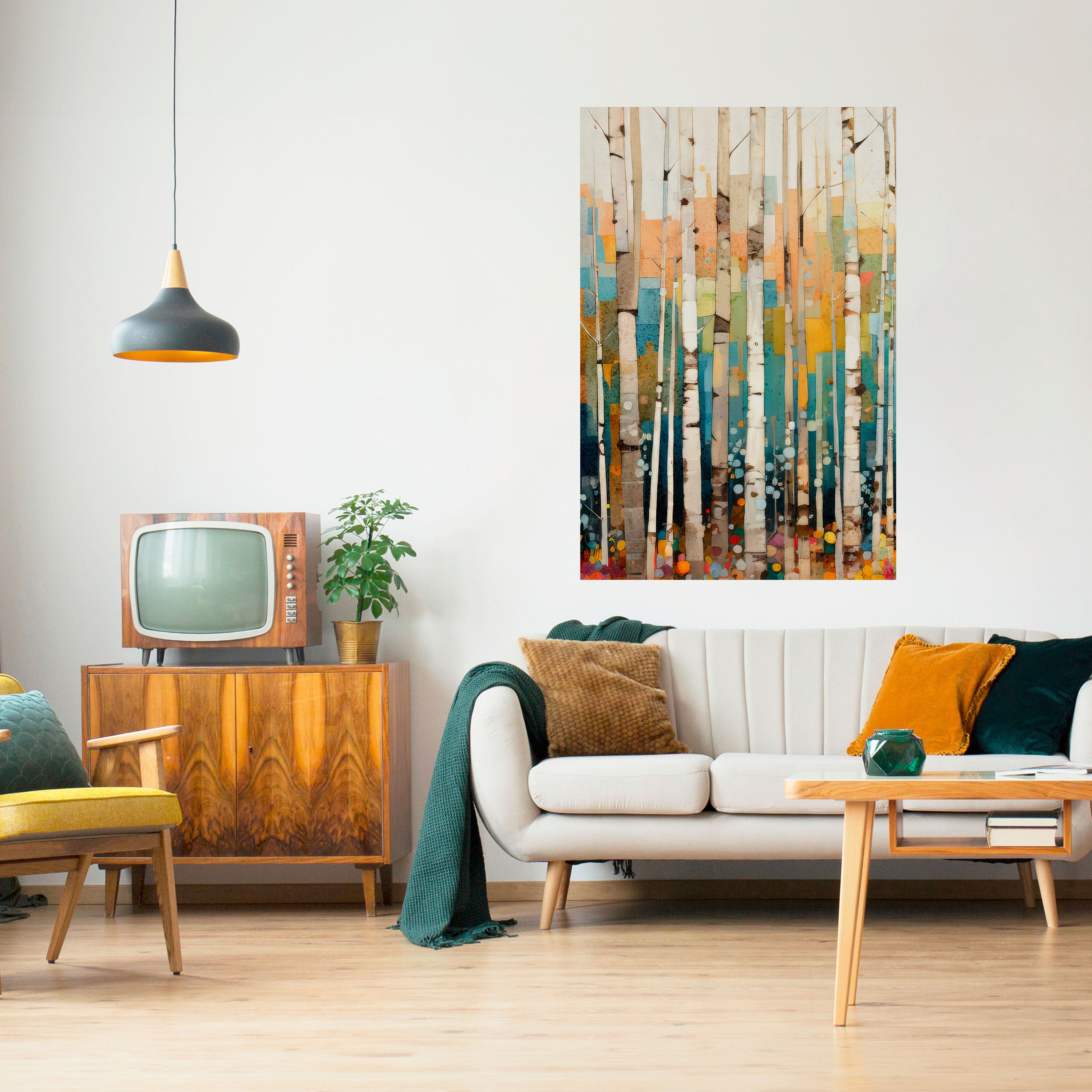BIRCH KALEIDOSCOPE Naklejka/Plakat pionowy