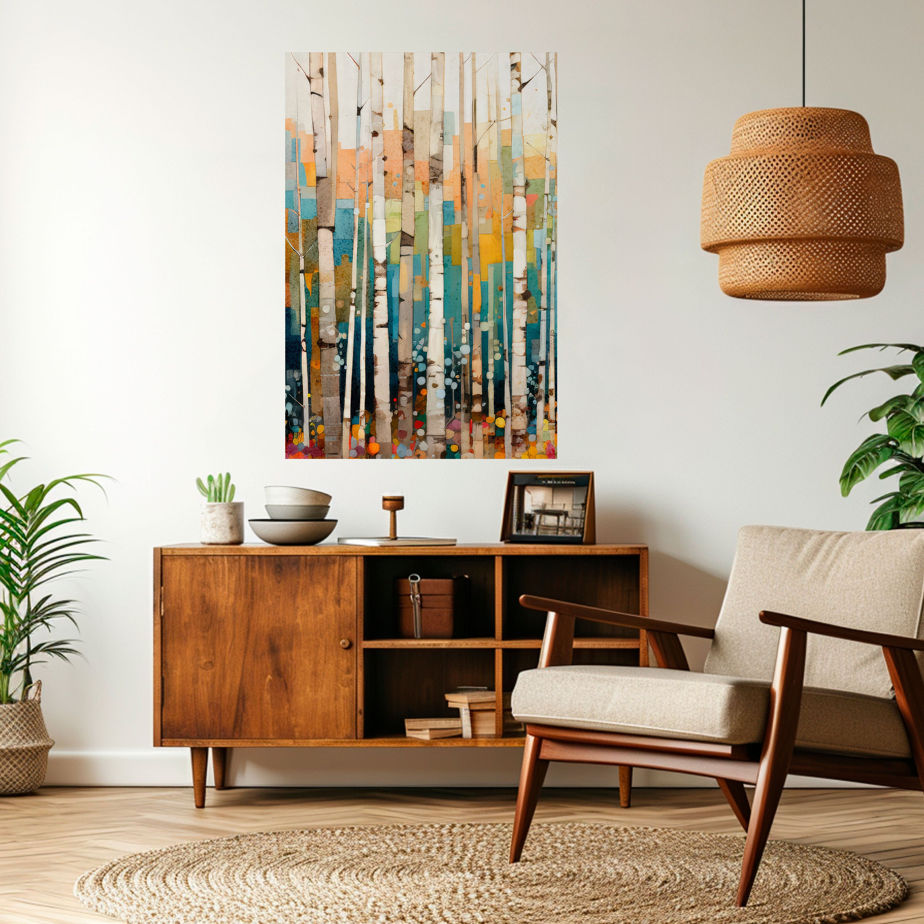 BIRCH KALEIDOSCOPE Naklejka/Plakat pionowy