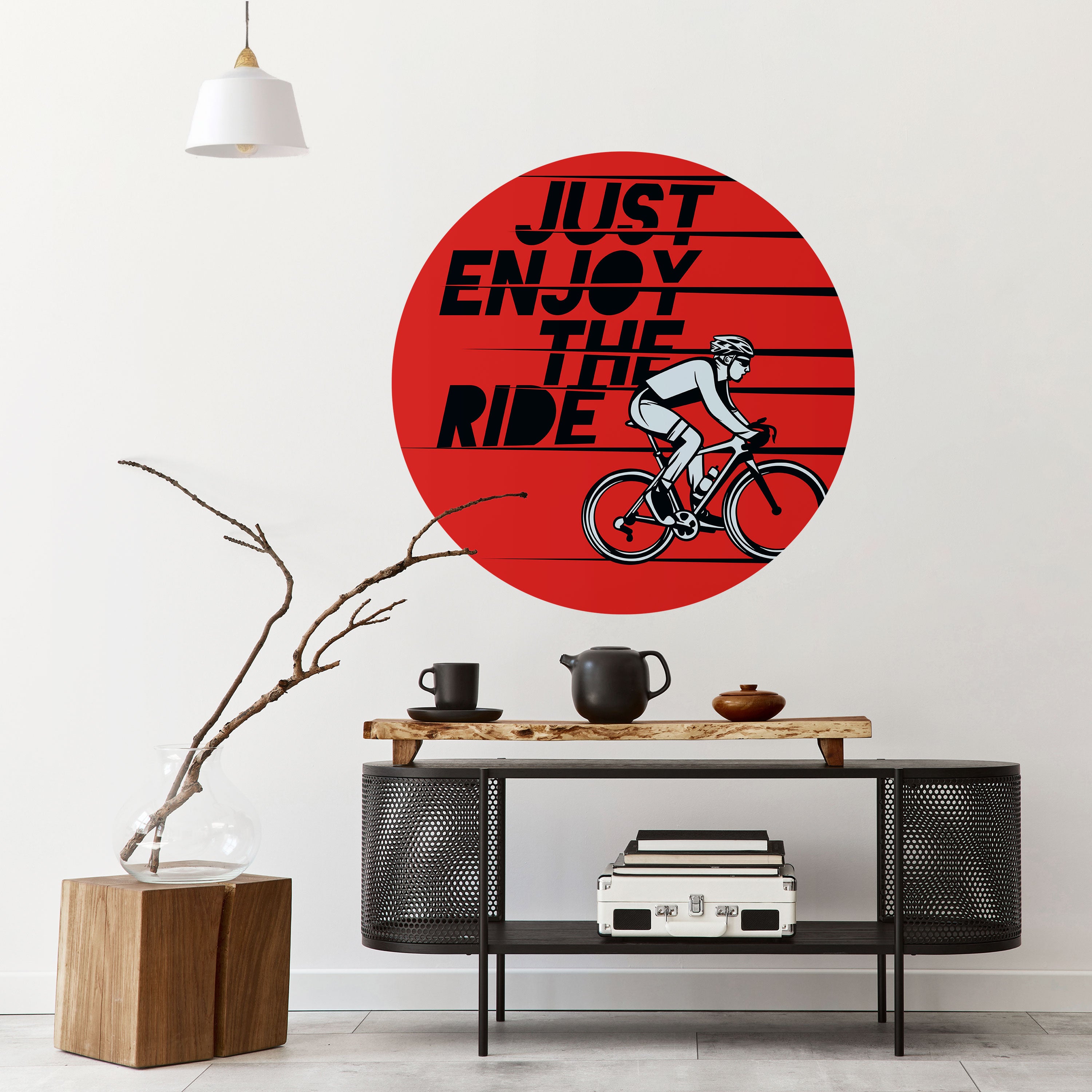 ENJOY THE RIDE Naklejka okrągła