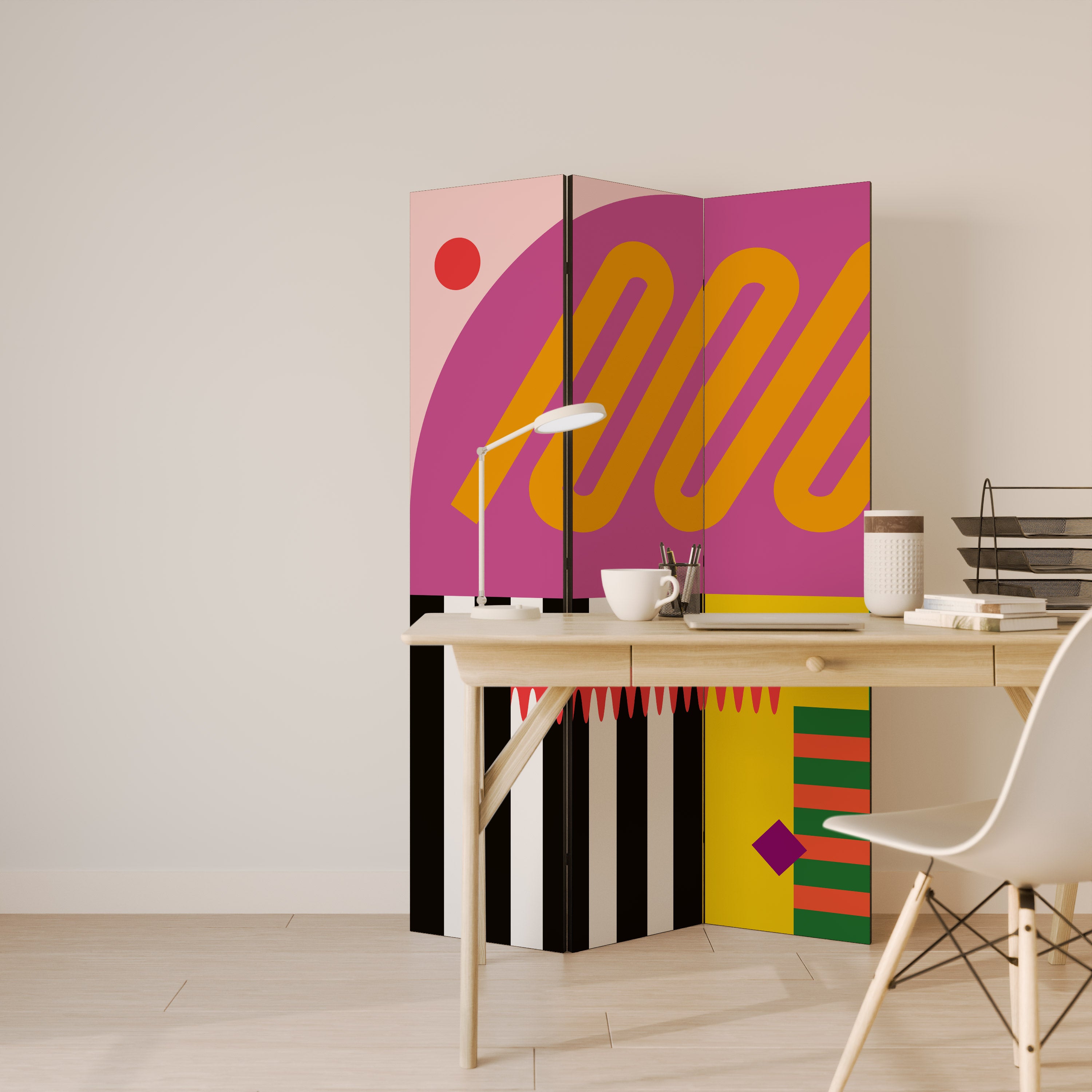 VIVID ART Dekoracyjny parawan 3-skrzydłowy