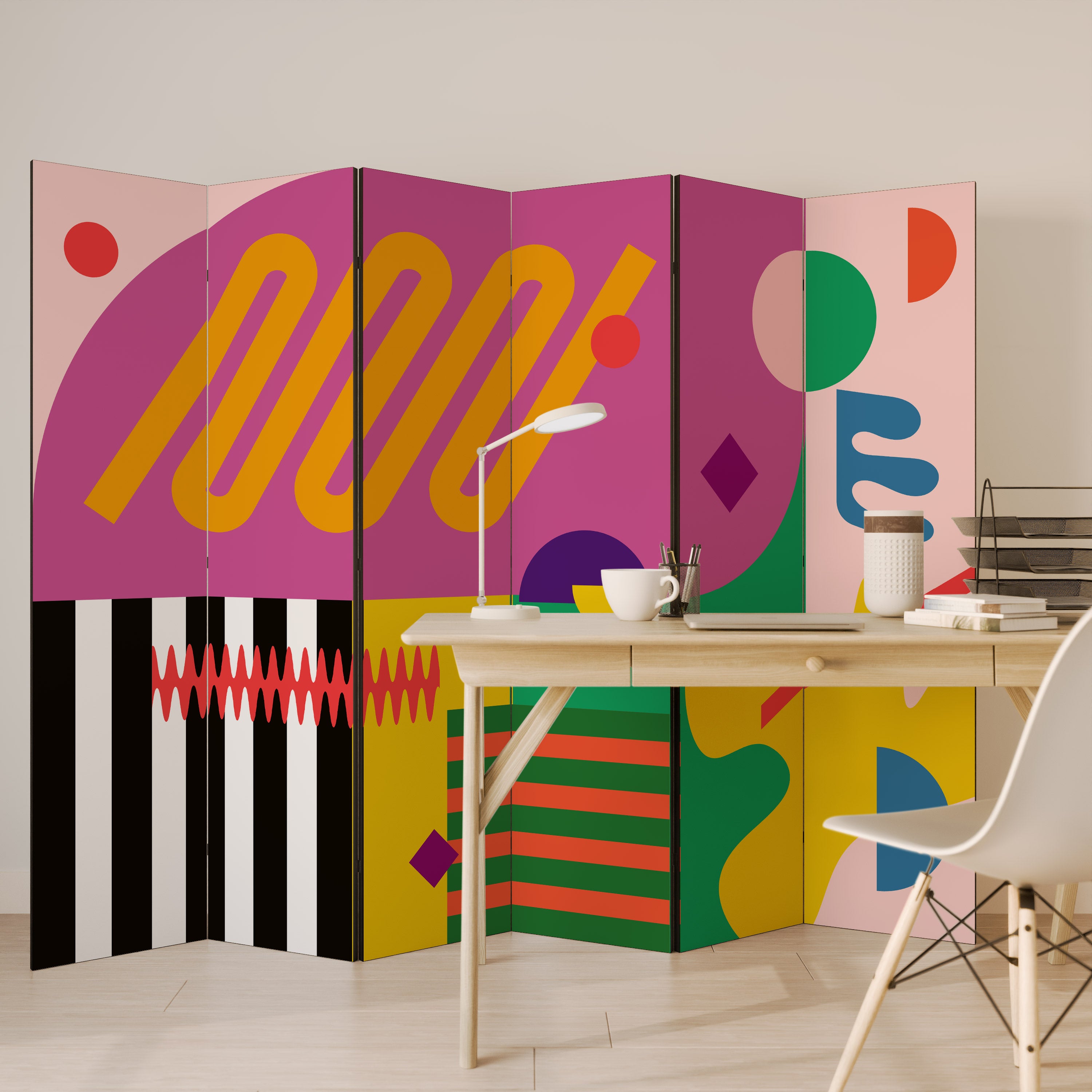 VIVID ART Dekoracyjny parawan 6-skrzydłowy