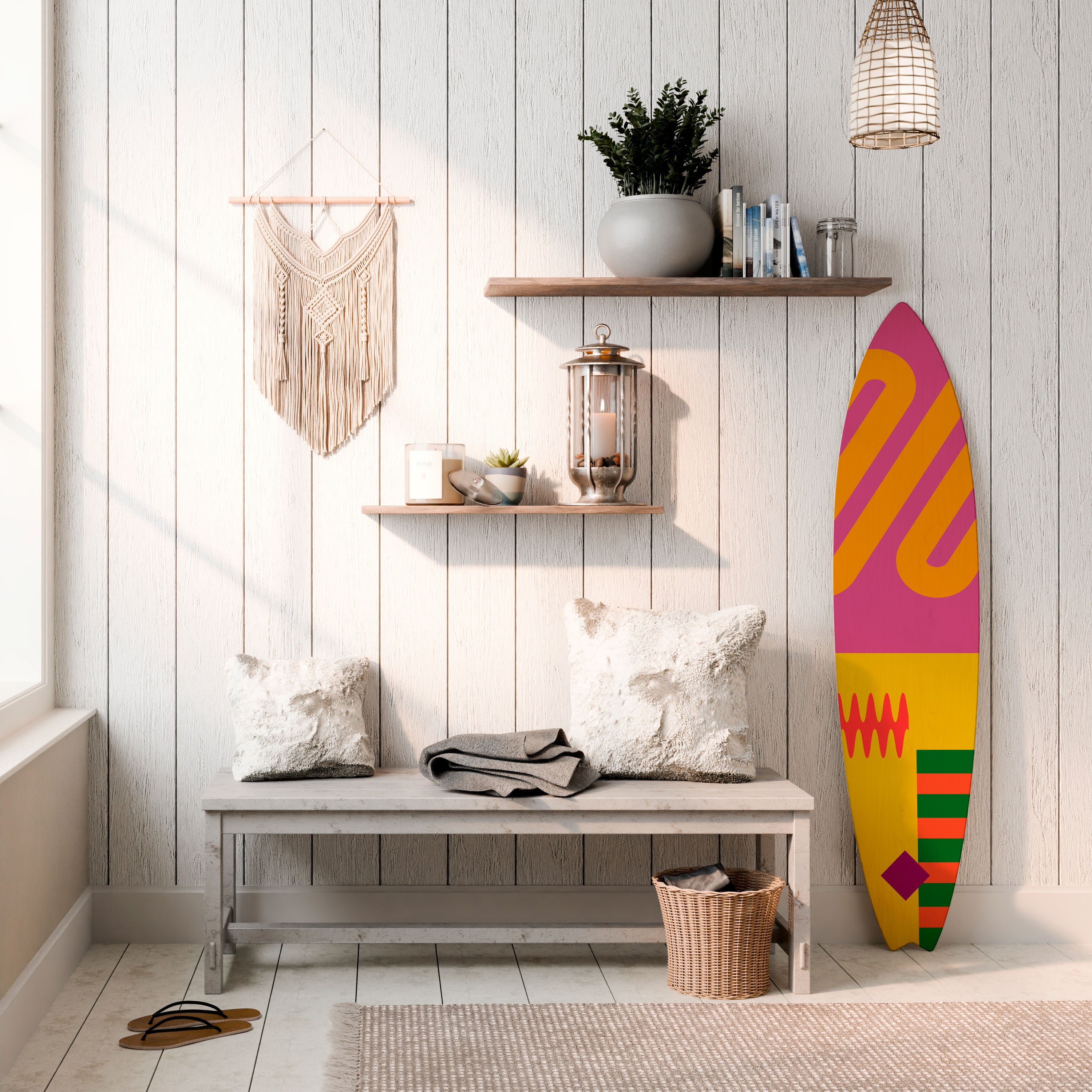 VIVID VIBRATIONS Dekoracyjna deska surfingowa
