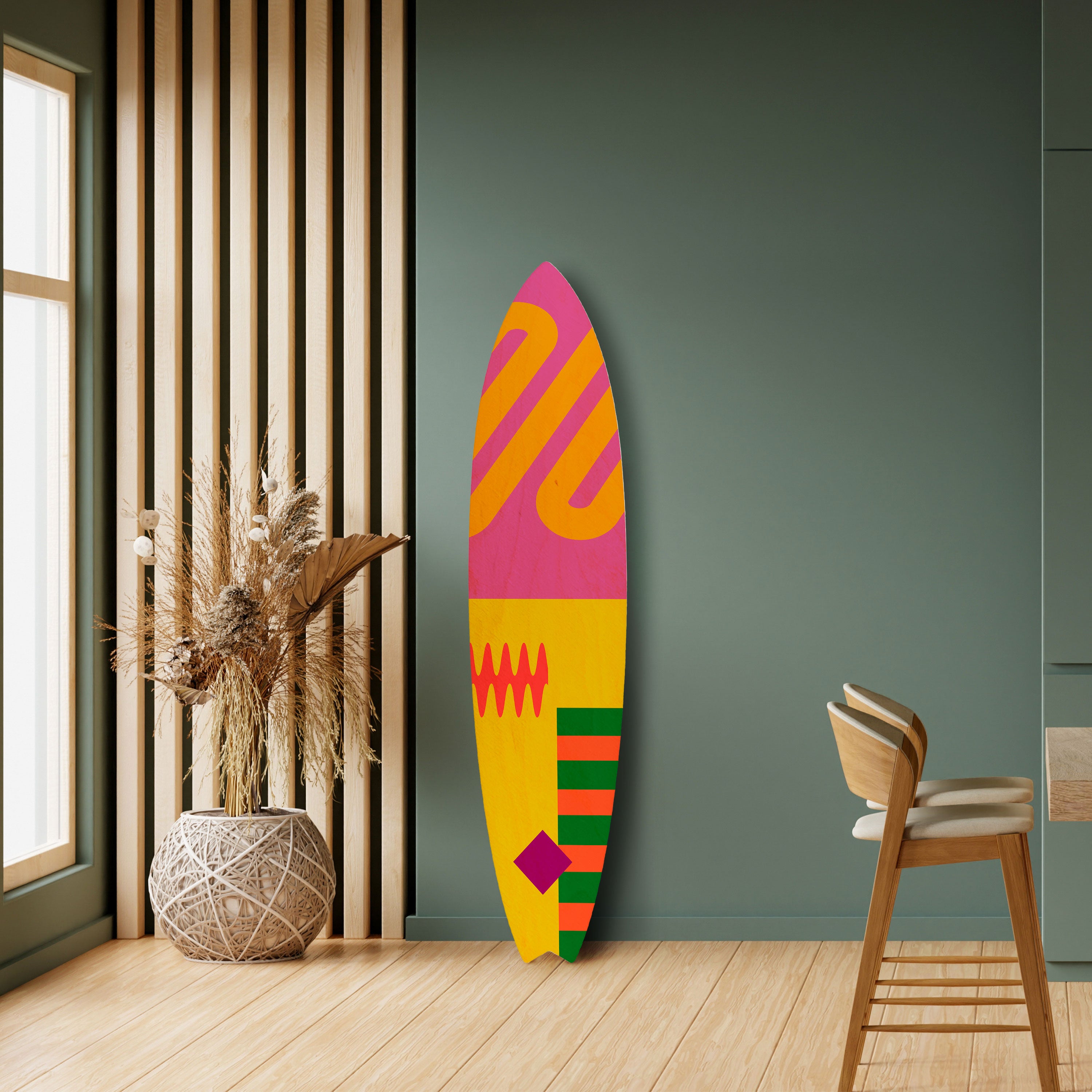 VIVID VIBRATIONS Dekoracyjna deska surfingowa