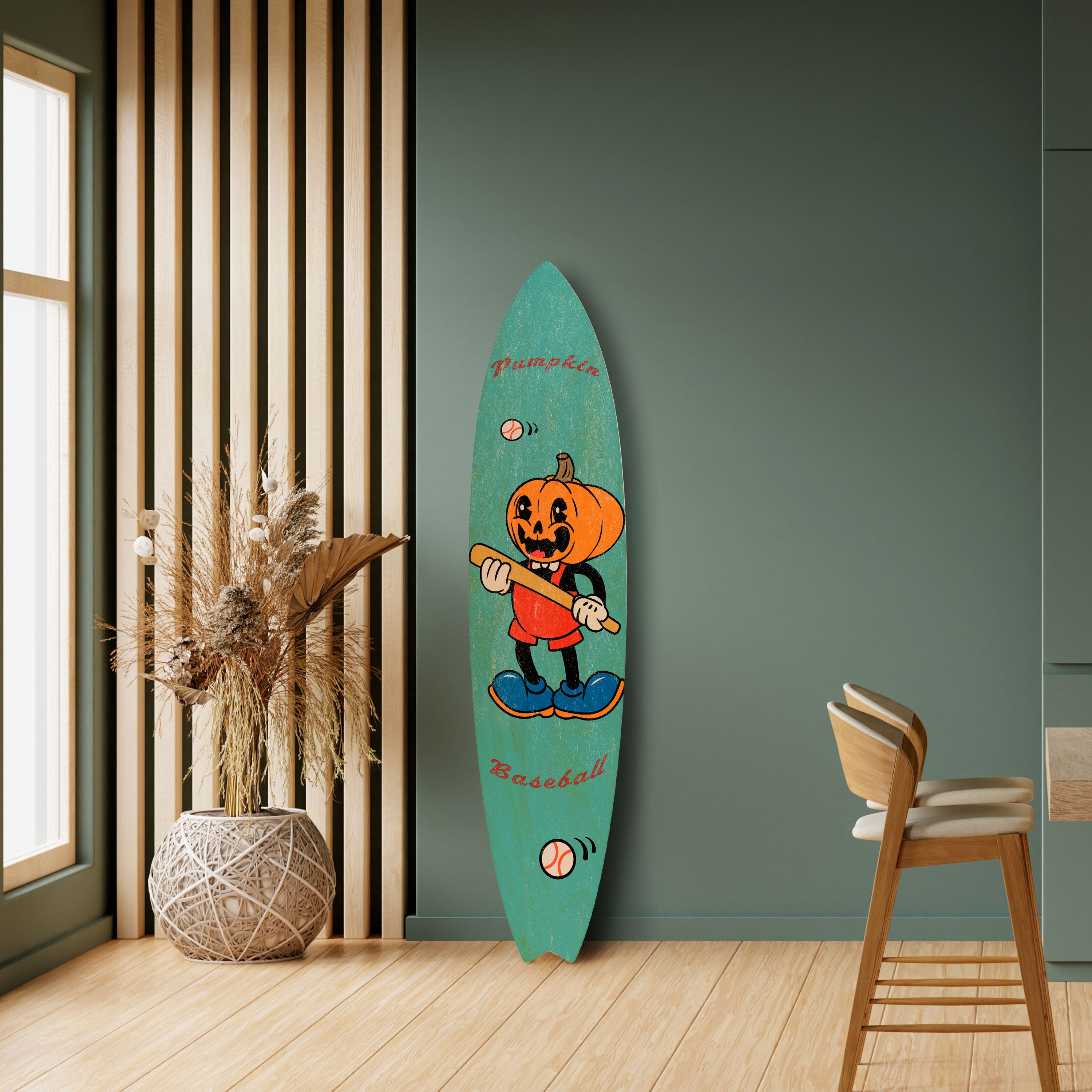 PUMPKIN BASEBALL Dekoracyjna deska surfingowa