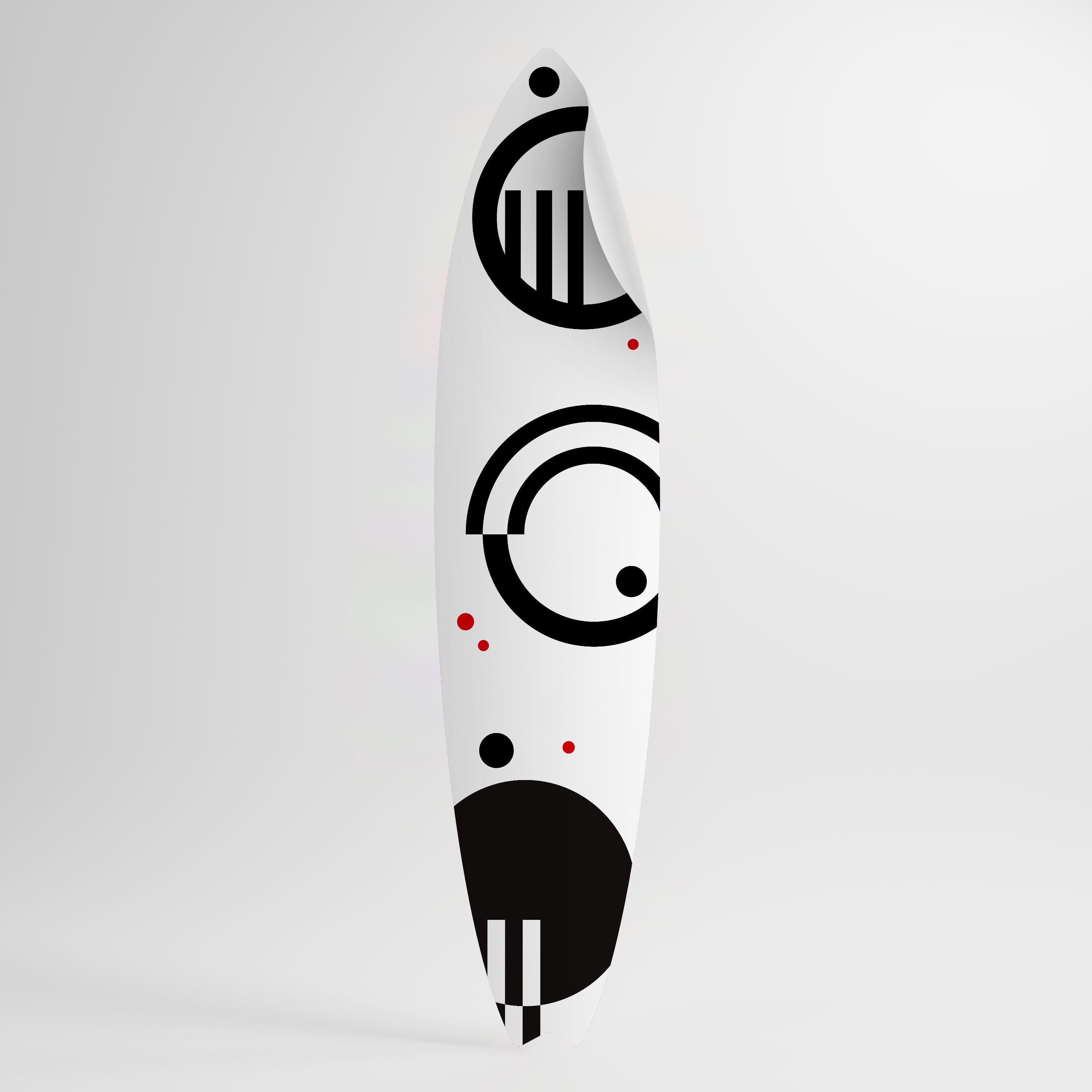 BLACK AND WHITE COMBINATION Naklejka - deska surfingowa