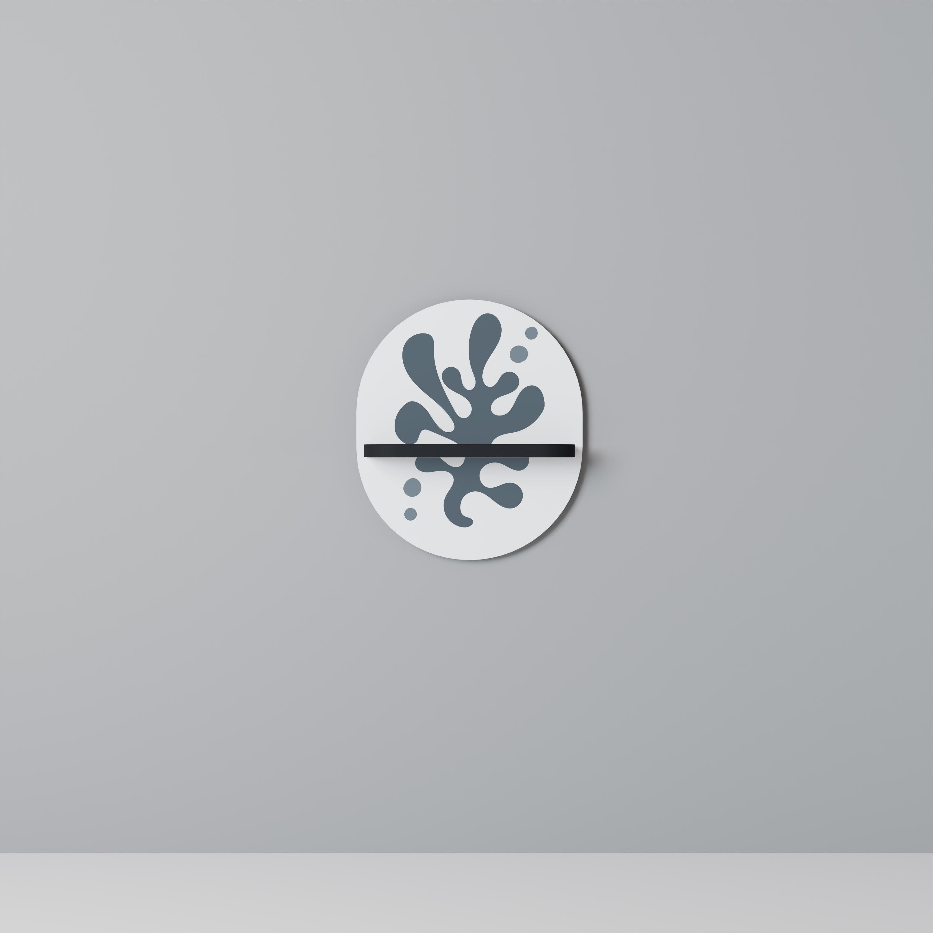 WONDERLAND VEGETATION Półka owalna Czarna