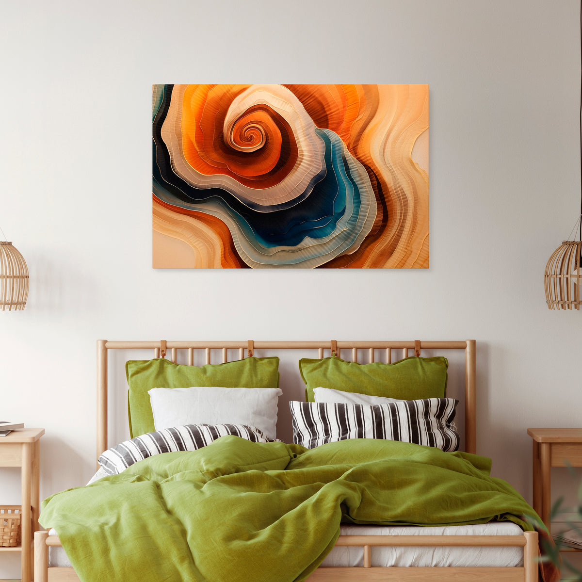 SPIRALING DREAMSCAPE Poziomy obraz na płótnie