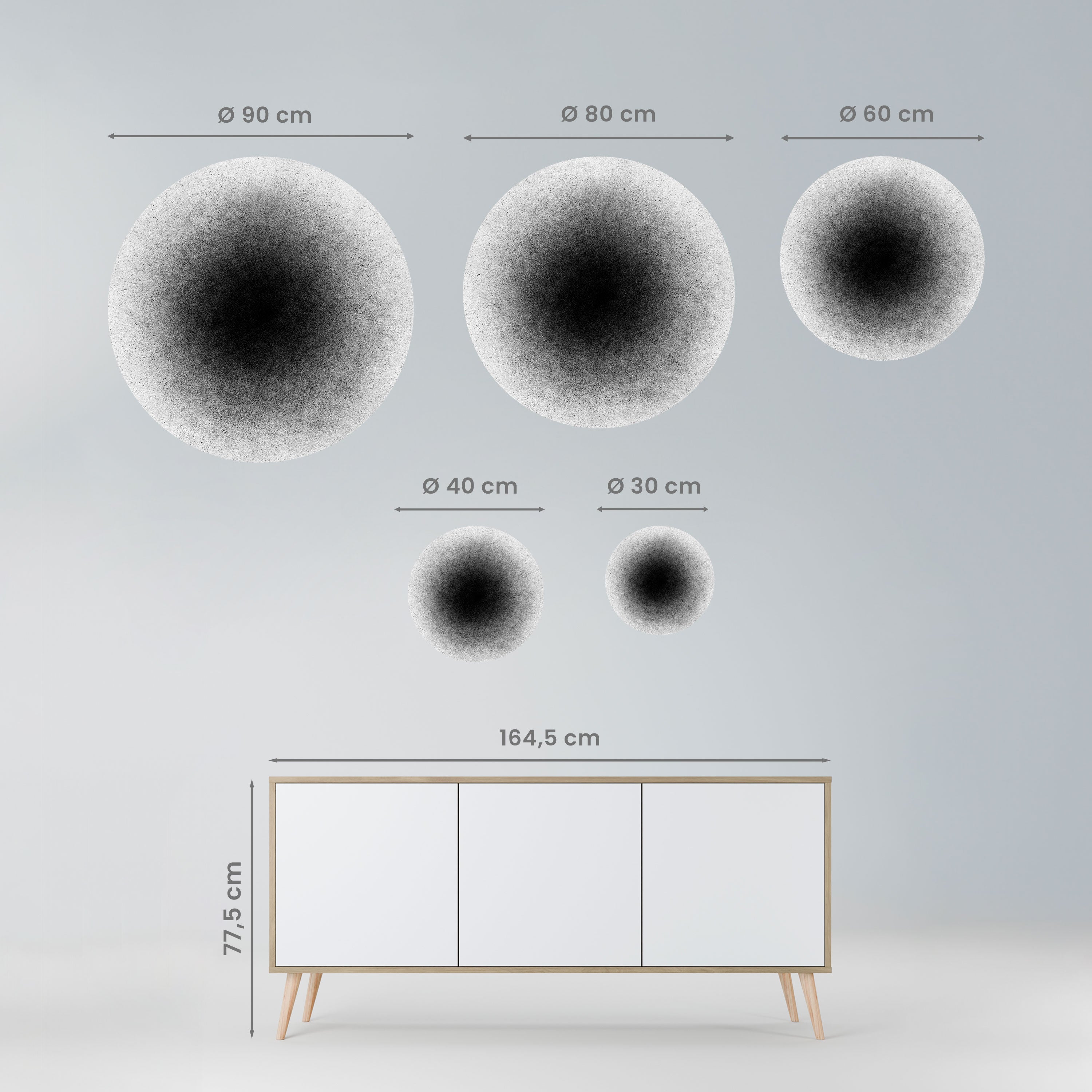 BLACK HOLE Naklejka okrągła