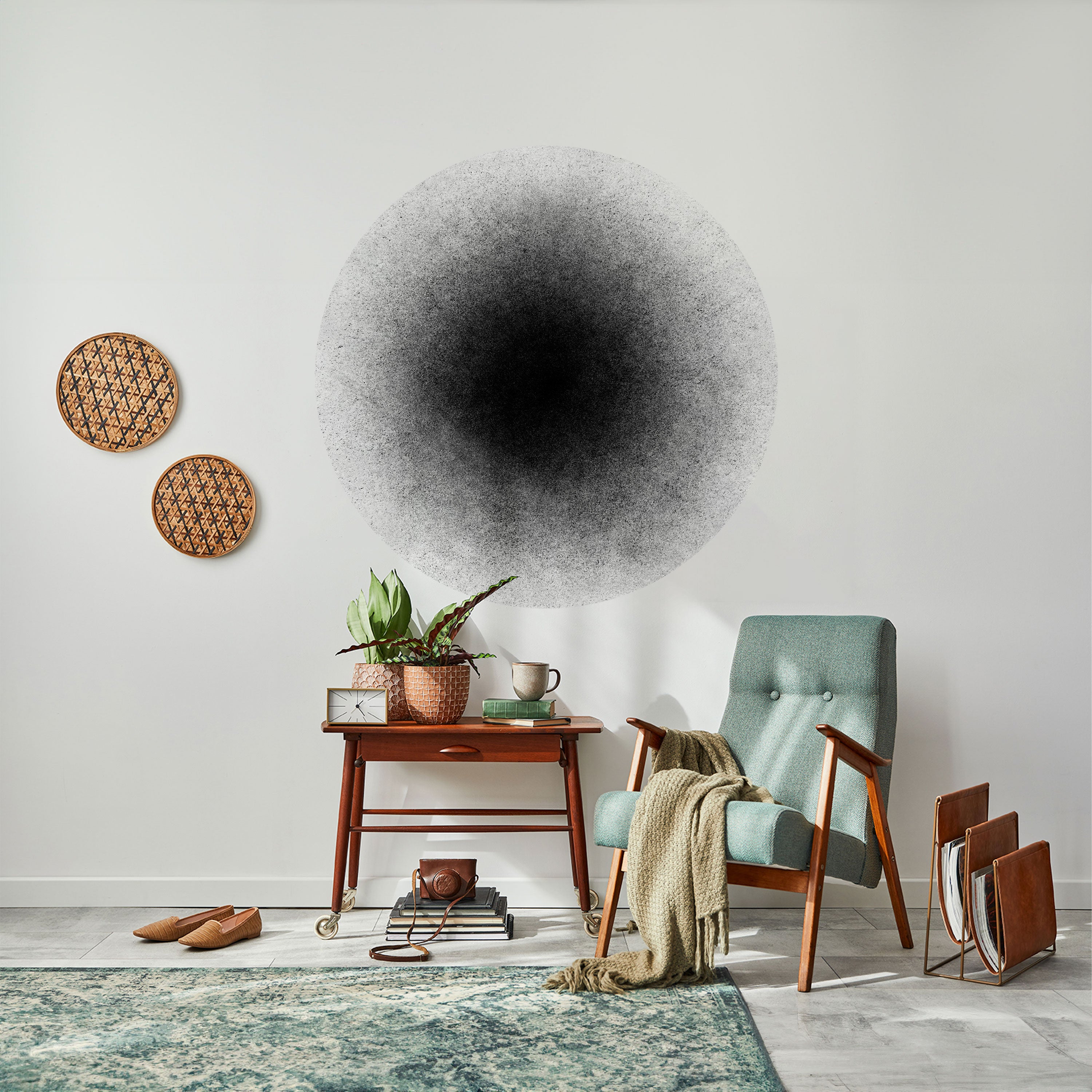 BLACK HOLE Naklejka okrągła