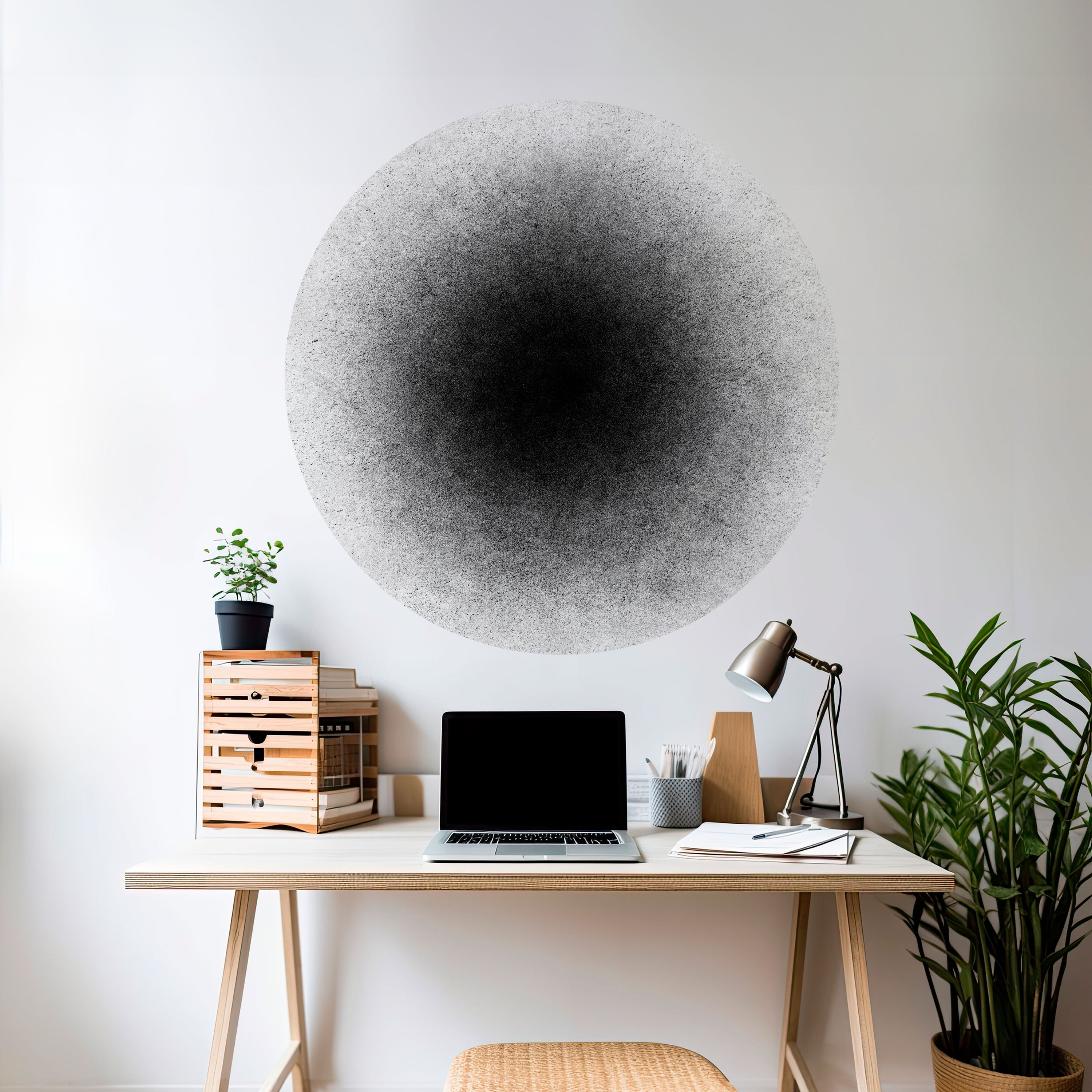 BLACK HOLE Naklejka okrągła