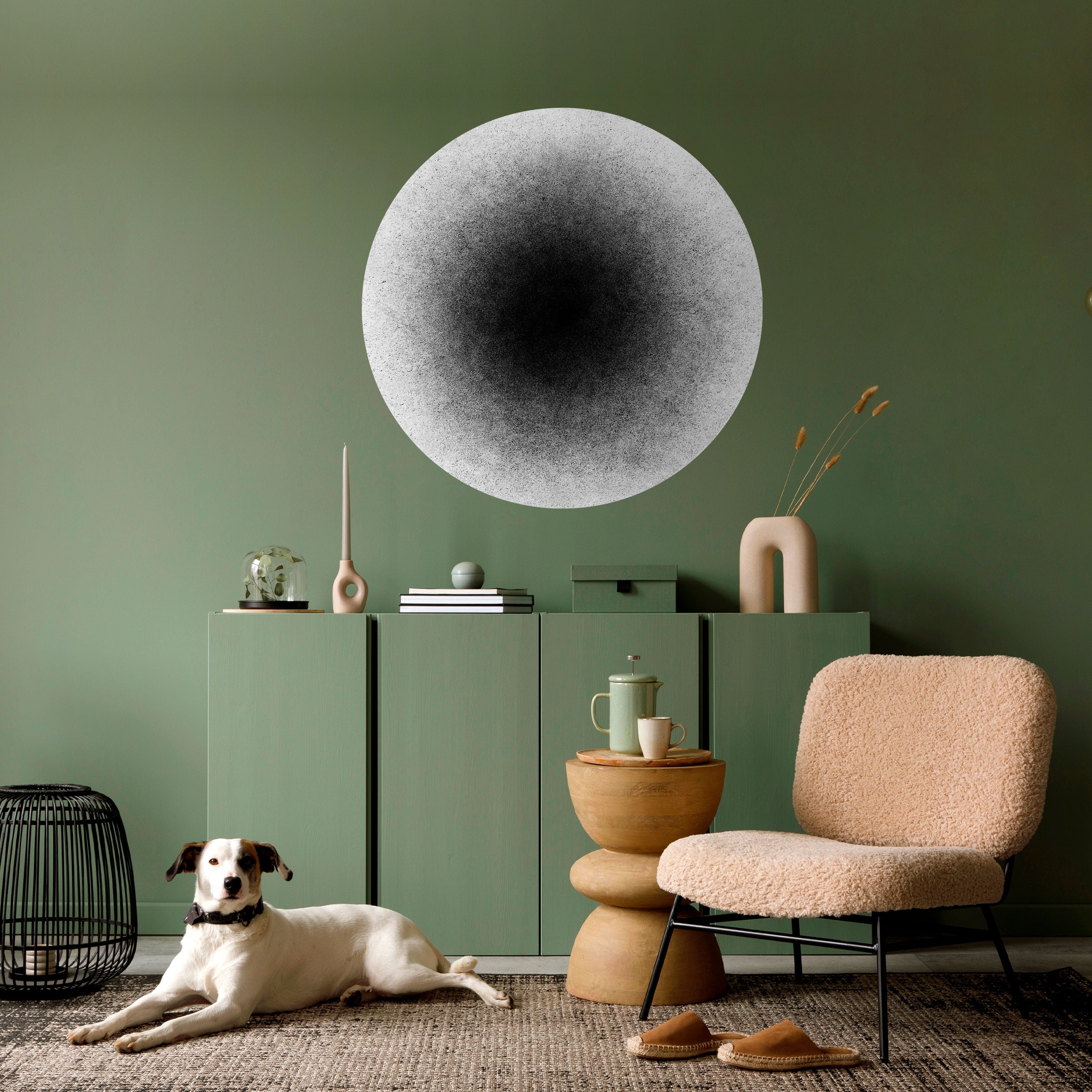 BLACK HOLE Naklejka okrągła