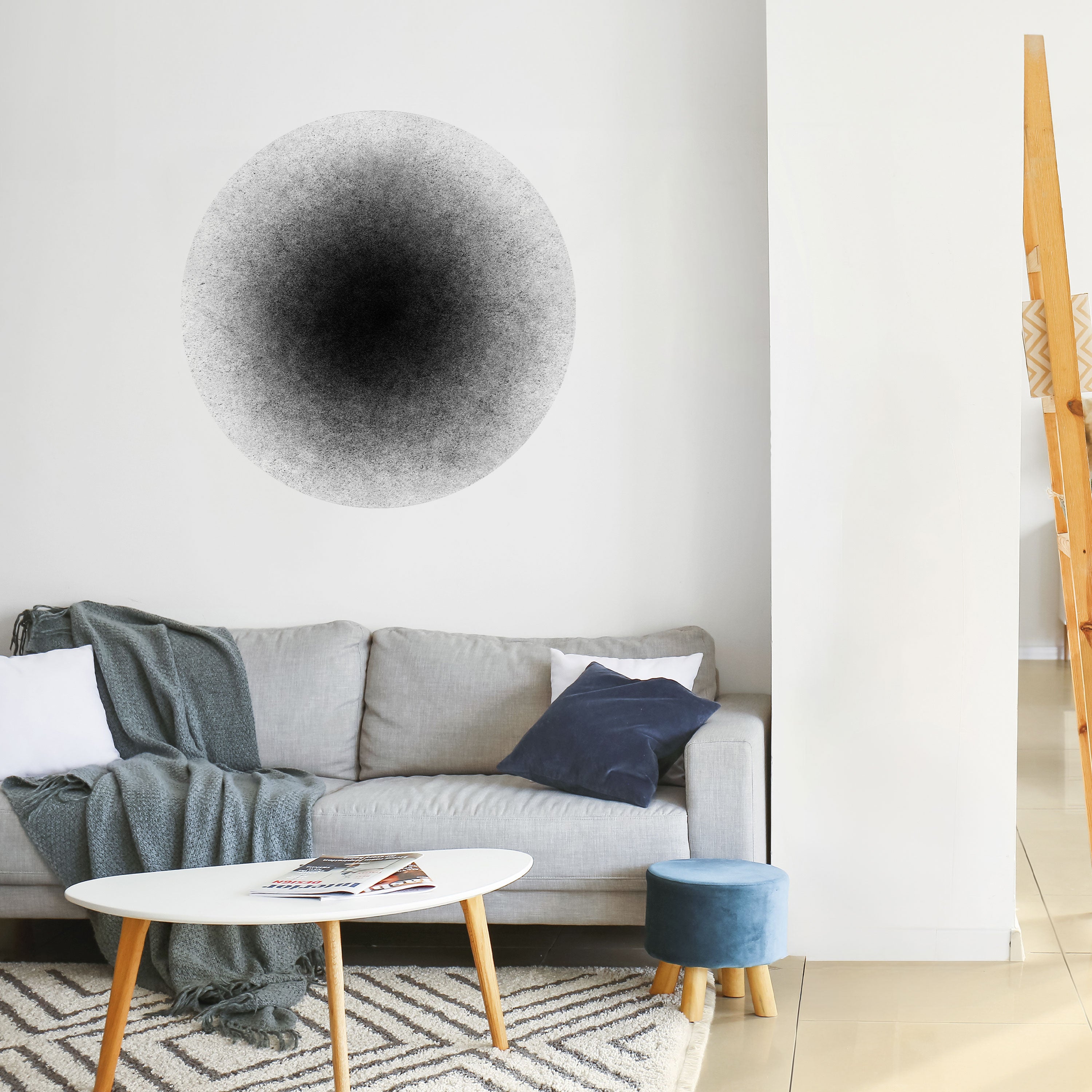 BLACK HOLE Naklejka okrągła