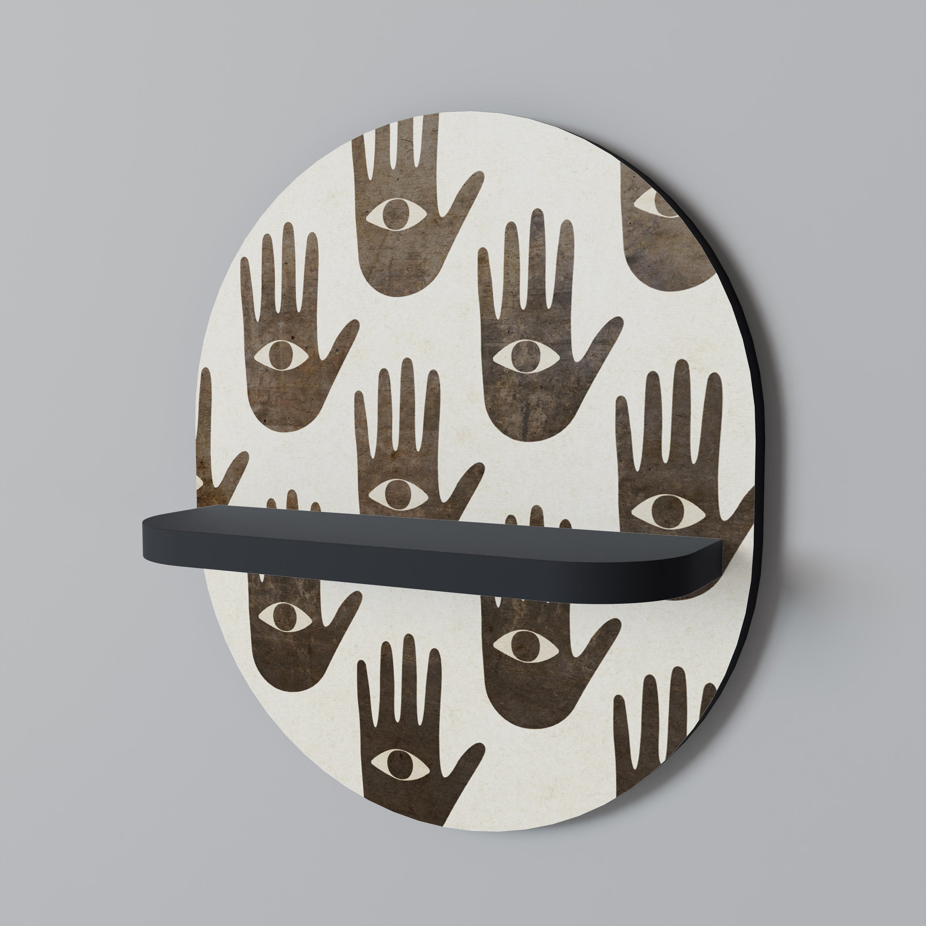 SEE MORE Półka owalna Czarna